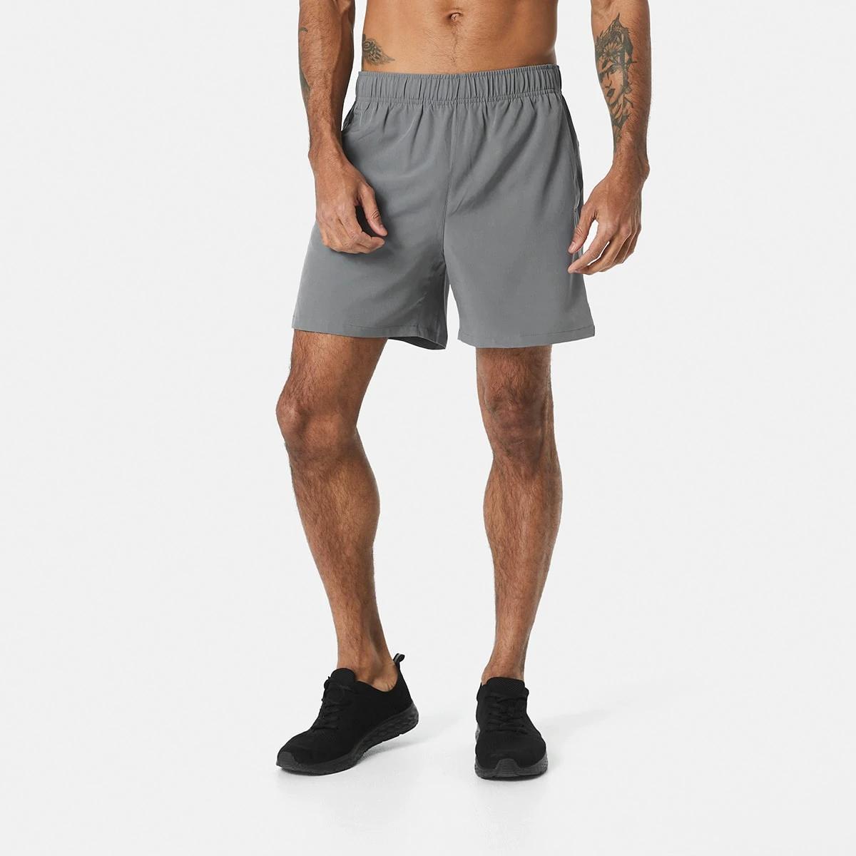 6 Active Mens Woven Stretch Shorts QUIET SHADE, 6 of 6
