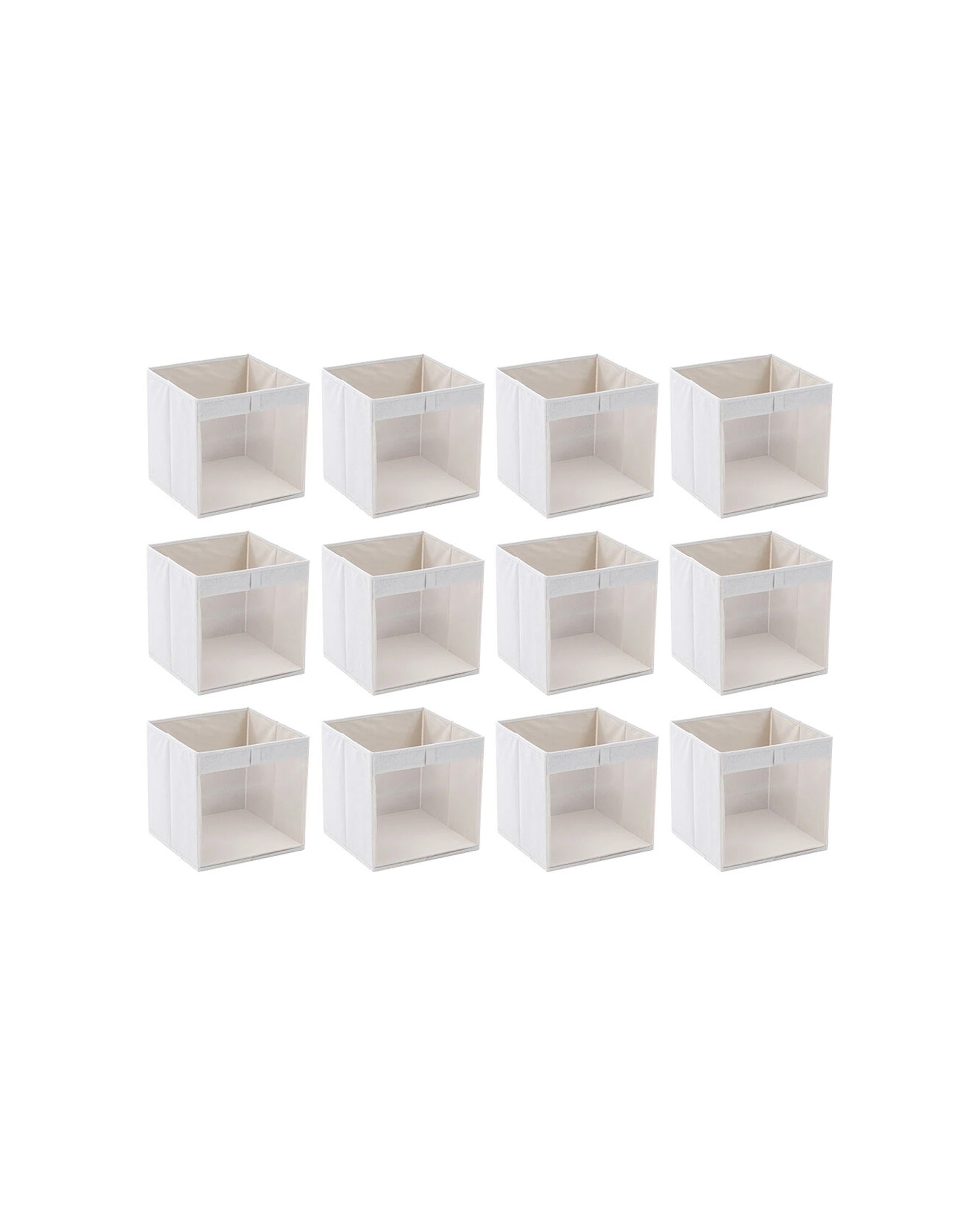1 BOXSWEDEN 12PK Kloset Foldable Storage Cube 30x30x30cm Wardrobe Organiser
 - beige, 1 of 5