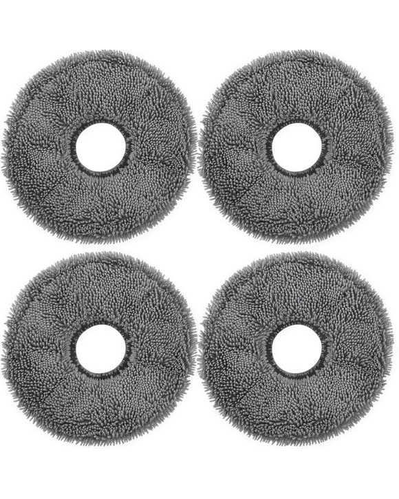 Hygieia 4pk Mop Pads For Dreame L & X Series Robot Vacuum Cleaners - Grey