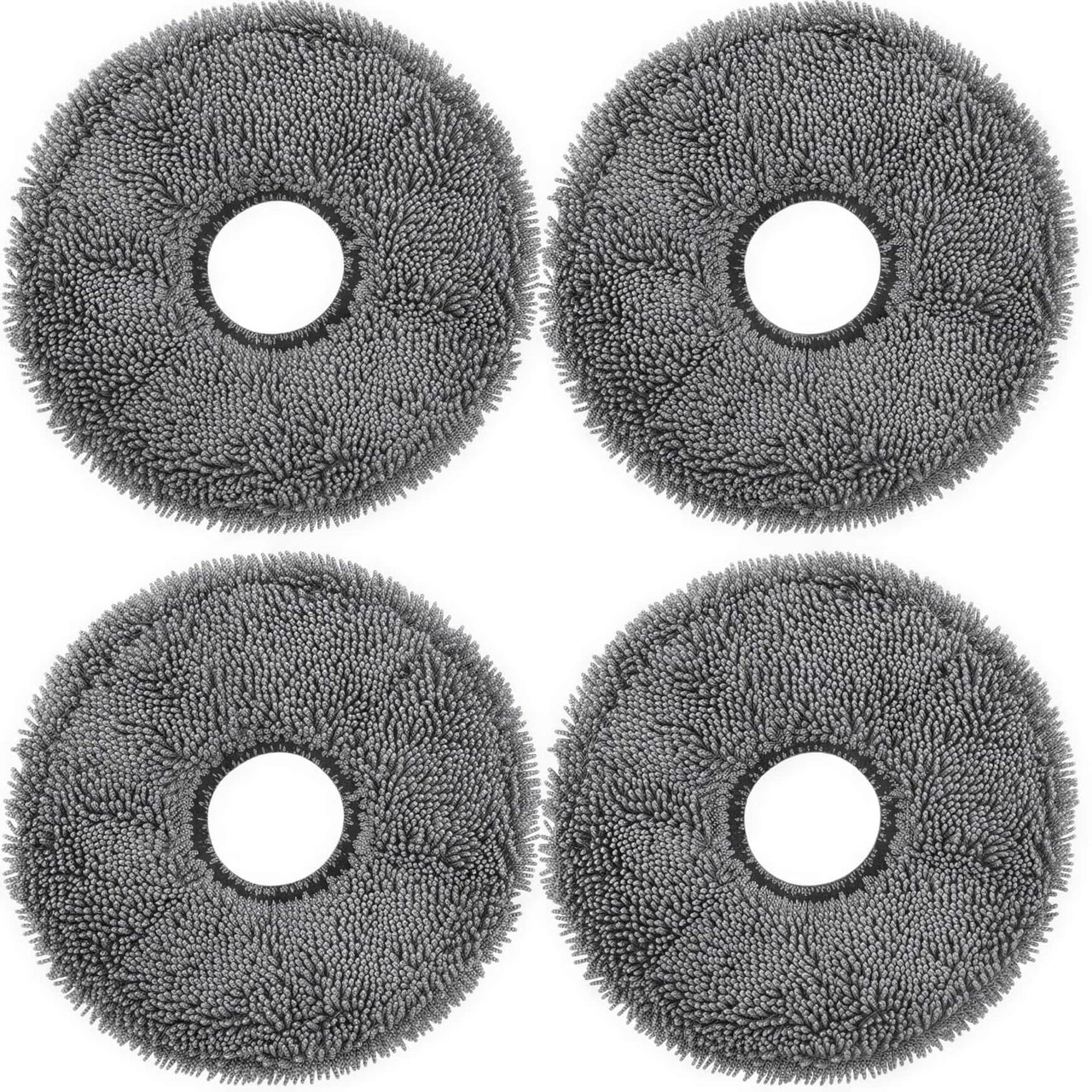 1 Hygieia 4pk Mop Pads For Dreame L & X Series Robot Vacuum Cleaners - Grey, 1 of 1