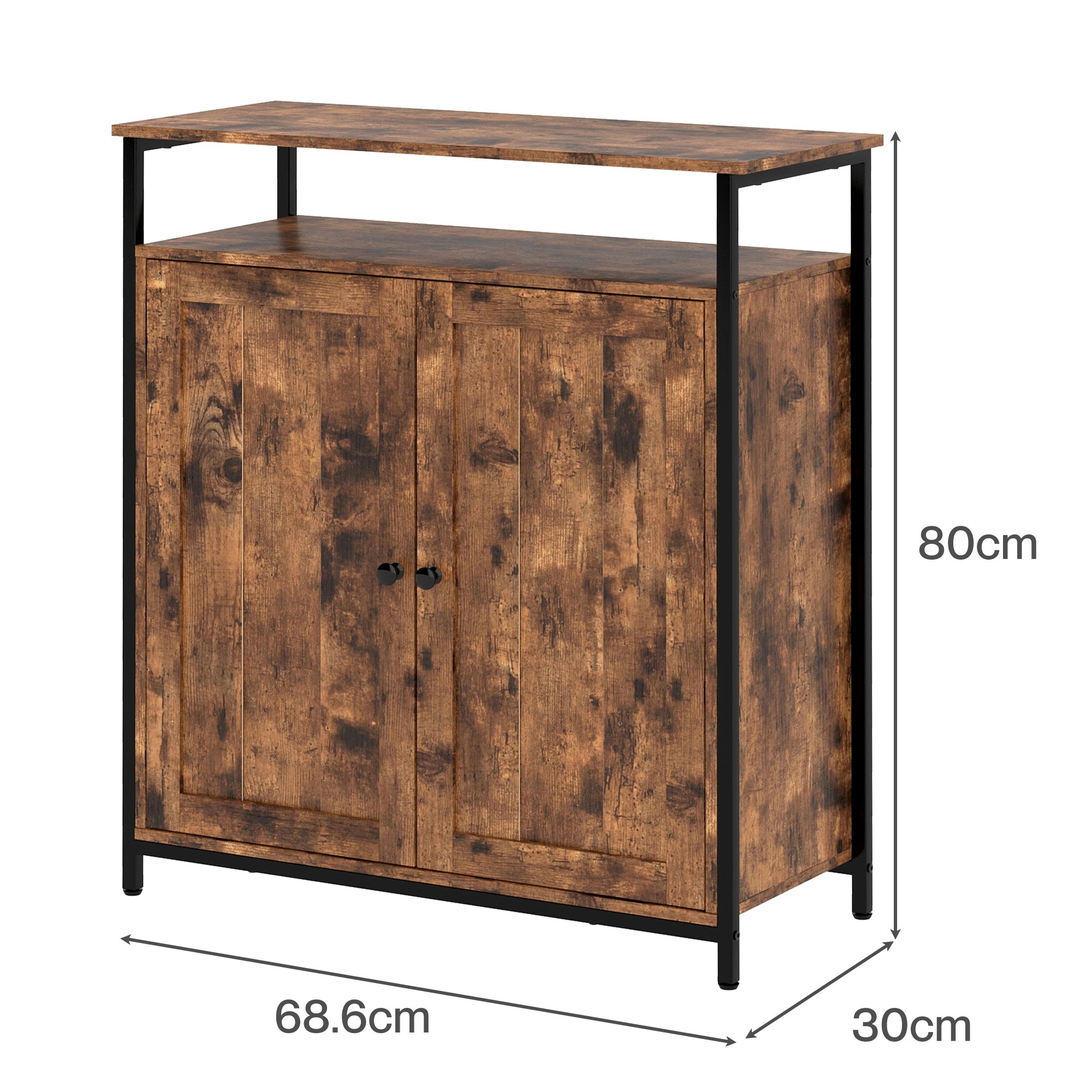 3 Levede Storage Cabinet Multipurpose Organiser Cupboard Adjustable Shelves, 3 of 9