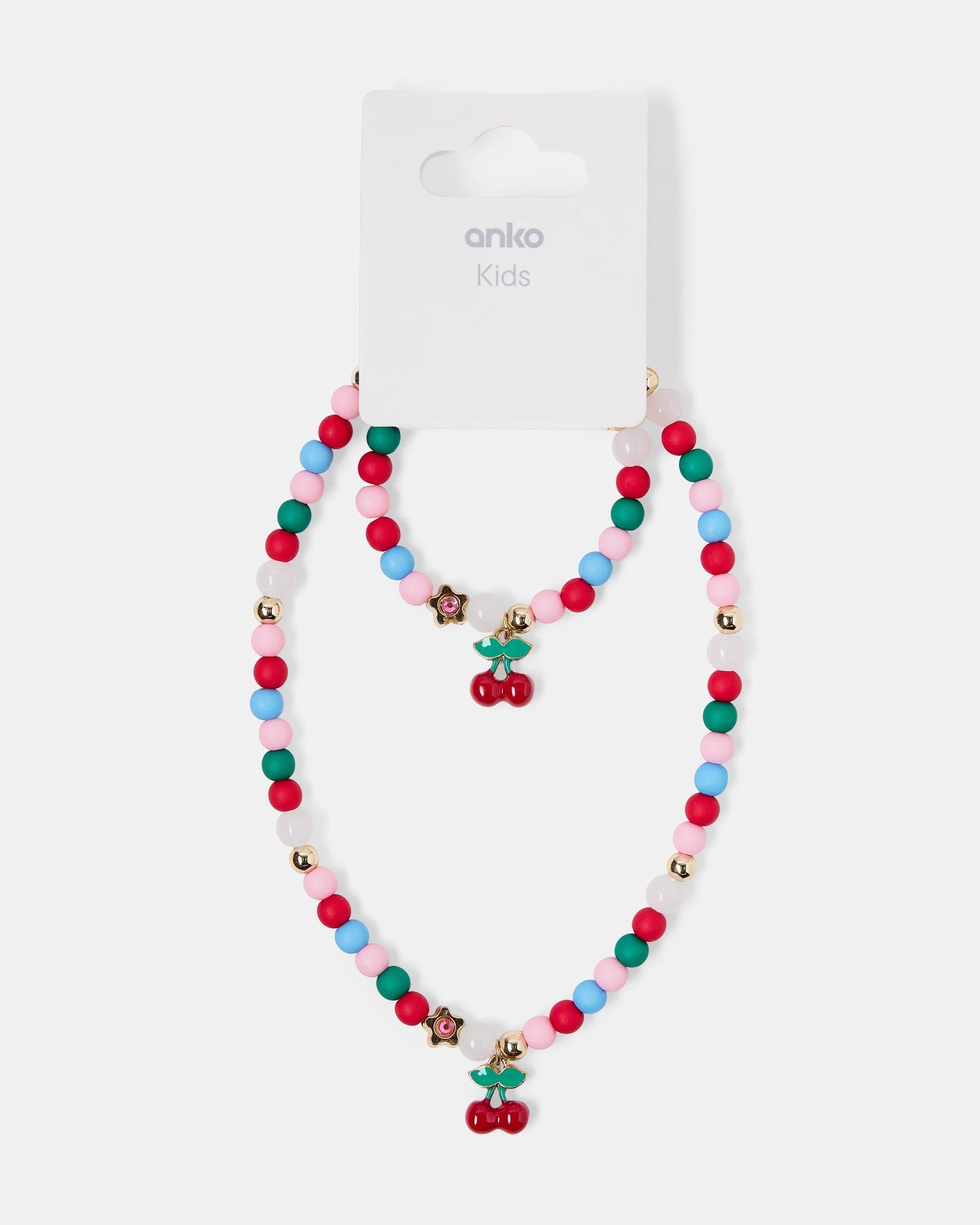 4 2 Pack Cherry Necklace and Bracelet Set, 4 of 4