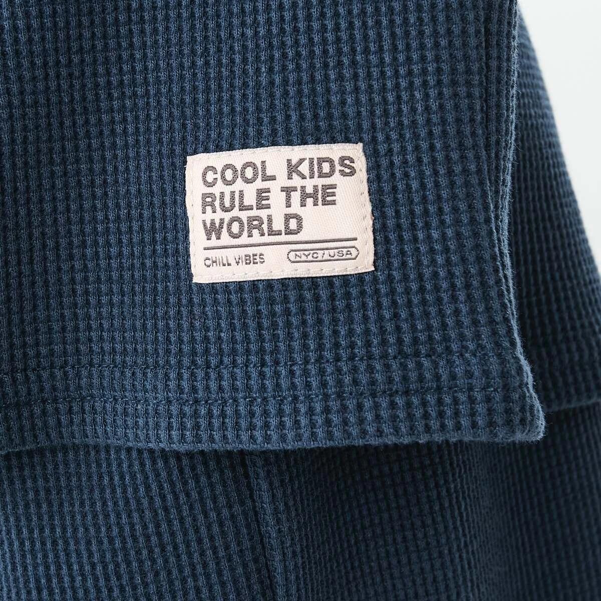 5 Waffle T-shirt Dress Navy, 5 of 9