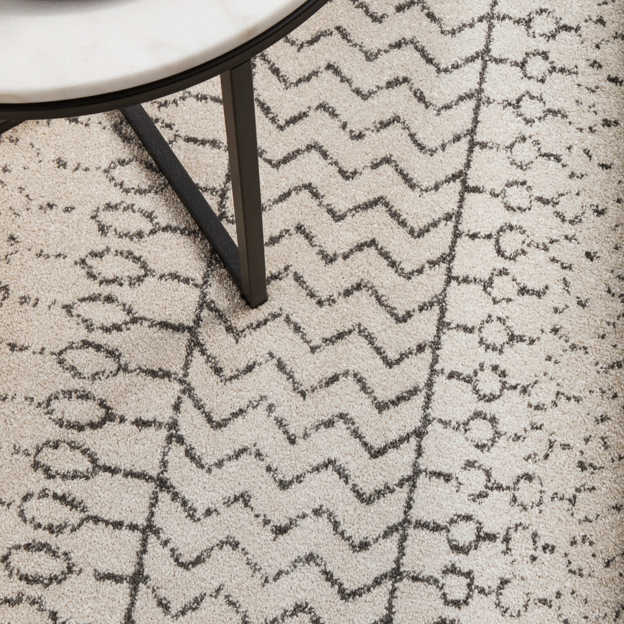 8 Common Ground Rugs Lustre Harper 150x150 cm Rug - Silver, 8 of 9