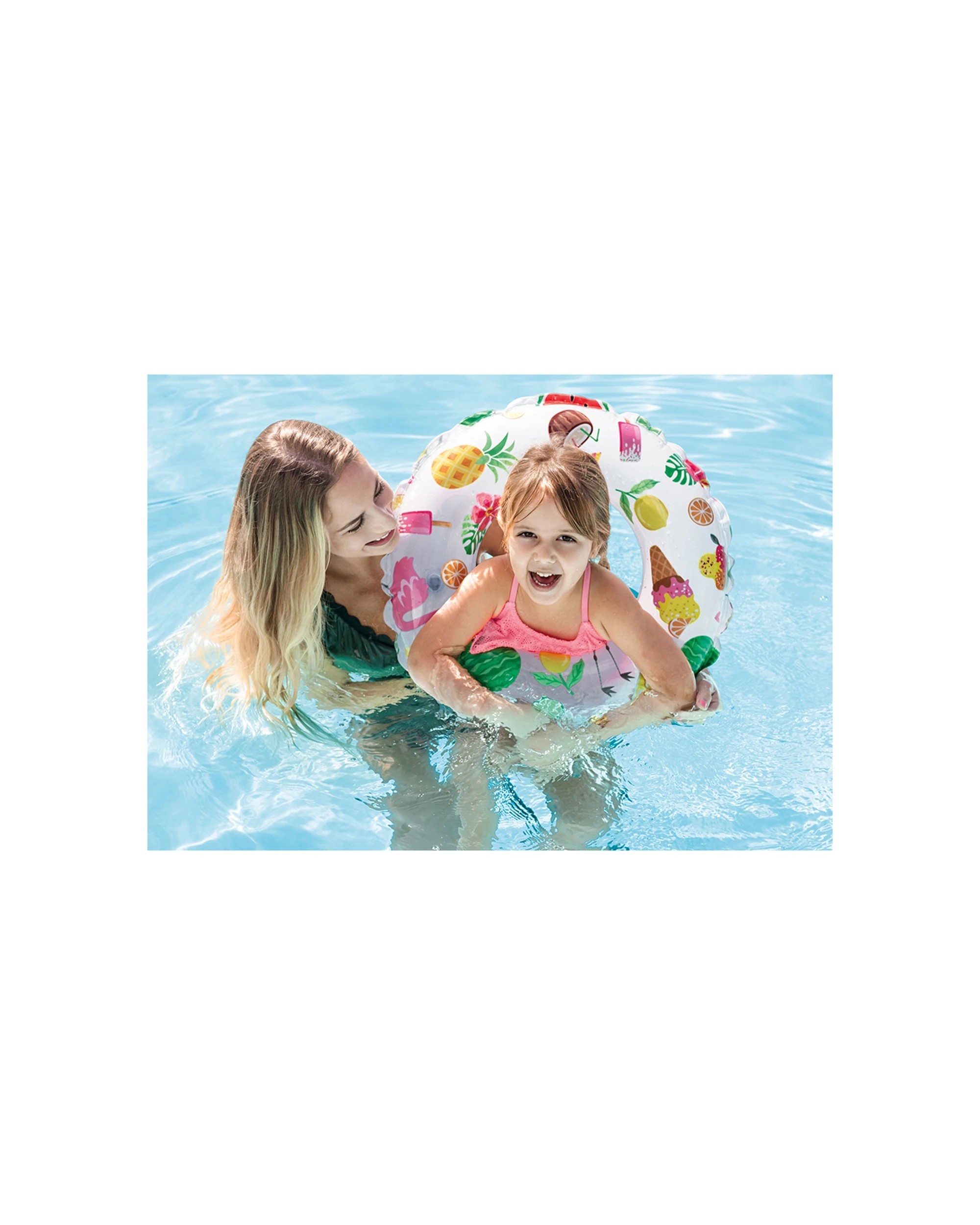 6 Intex 2PK Lively Print Swim Rings Inflatable Kids Floats 6-10Y+ - Assorted, 6 of 8