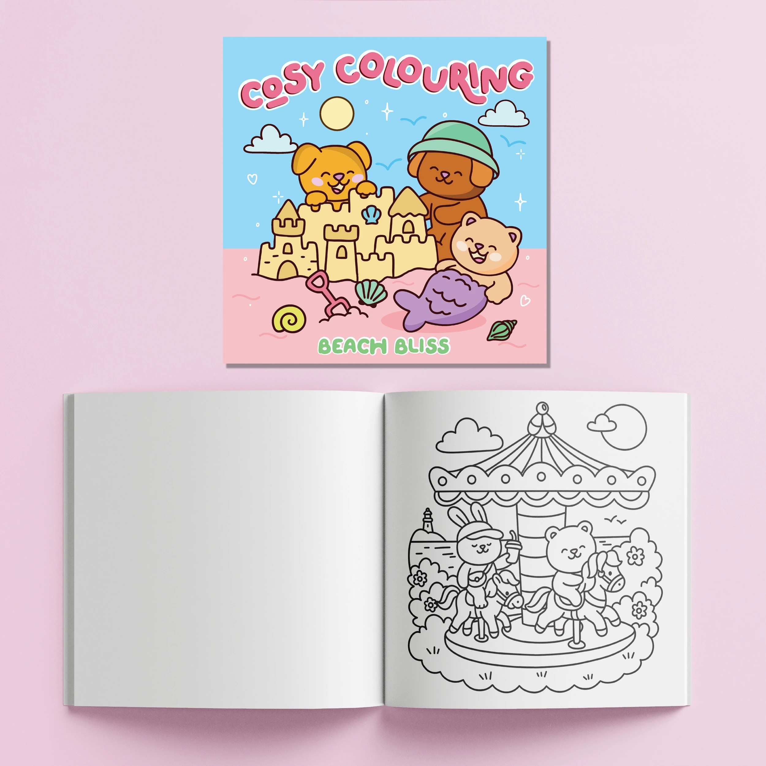 4 Cosy Colouring Summer Days Ultimate Kit Carry Case, 4 of 7