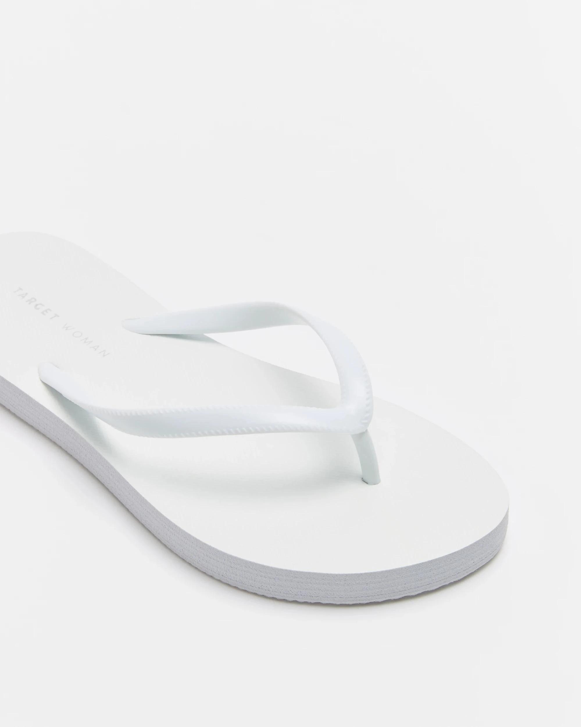 2 Target Woman Womens Everyday Thongs WHITE, 2 of 3