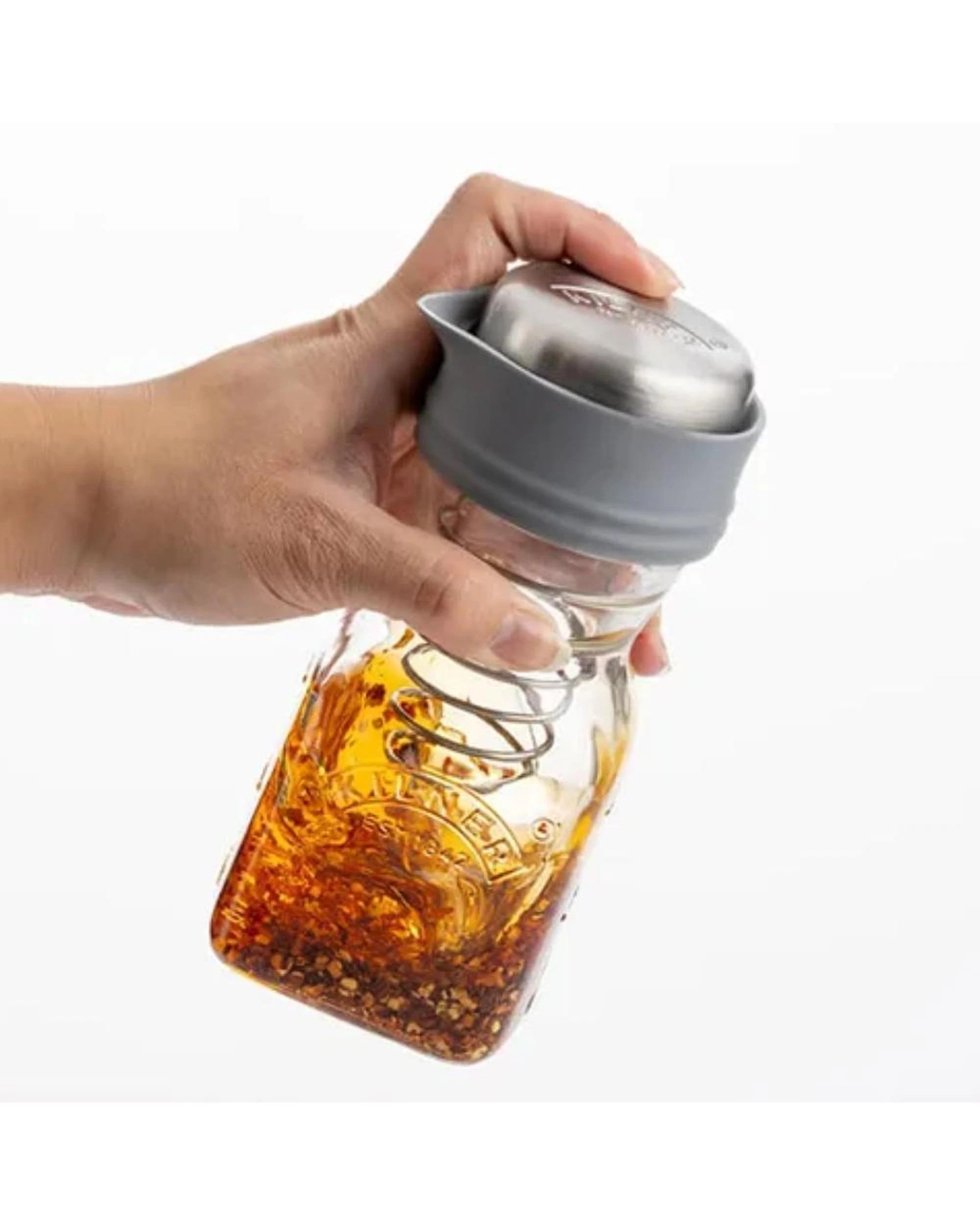 3 Kilner Glass Salad Dressing Maker 500ml, 3 of 6