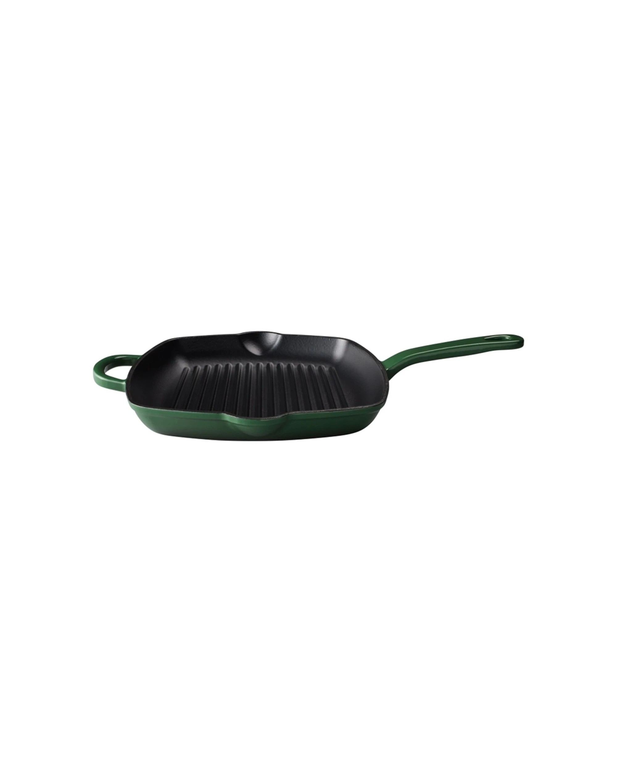 1 Maxwell & Williams Durable Cast Iron Grill Pan Raised Ridges 26cm English Racing - Green, 1 of 5