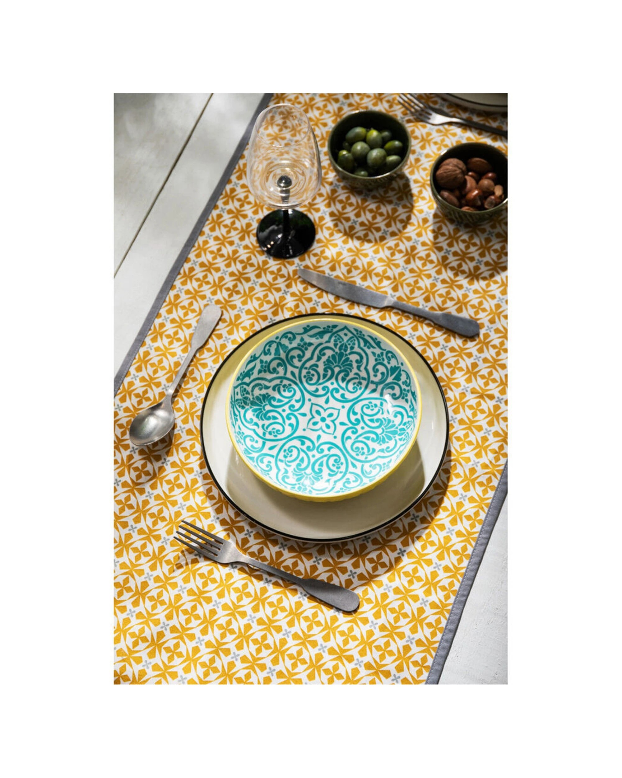 7 Mikasa 4PK Geometric Ceramic Bowl Round Dinnerware 21cm Stoneware Microwave - Multi, 7 of 7