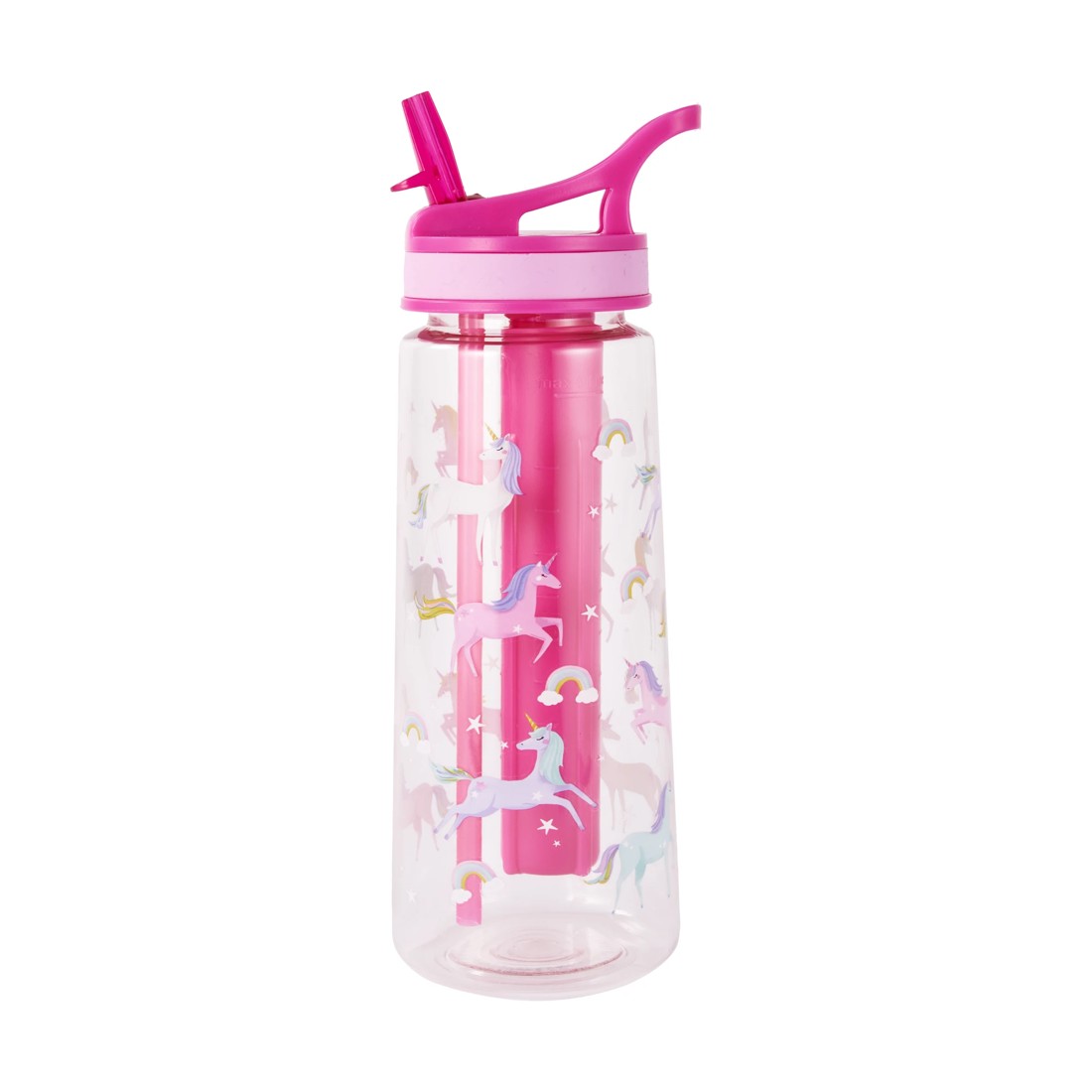 1 650ml Pink Unicorn Flared Drink Bottle, 1 of 8