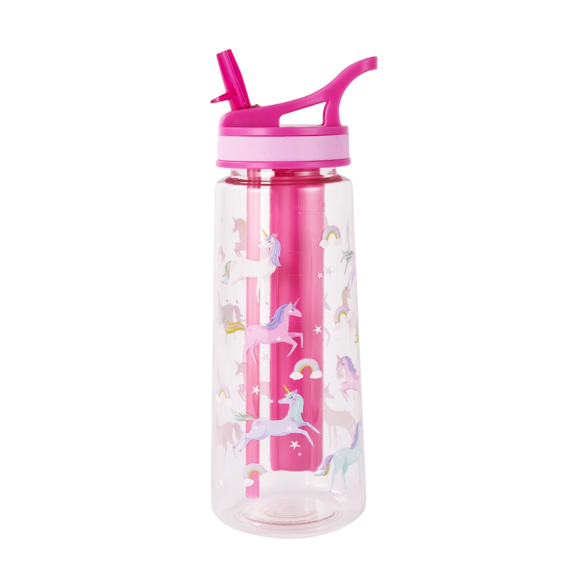1 650ml Pink Unicorn Flared Drink Bottle, 1 of 8