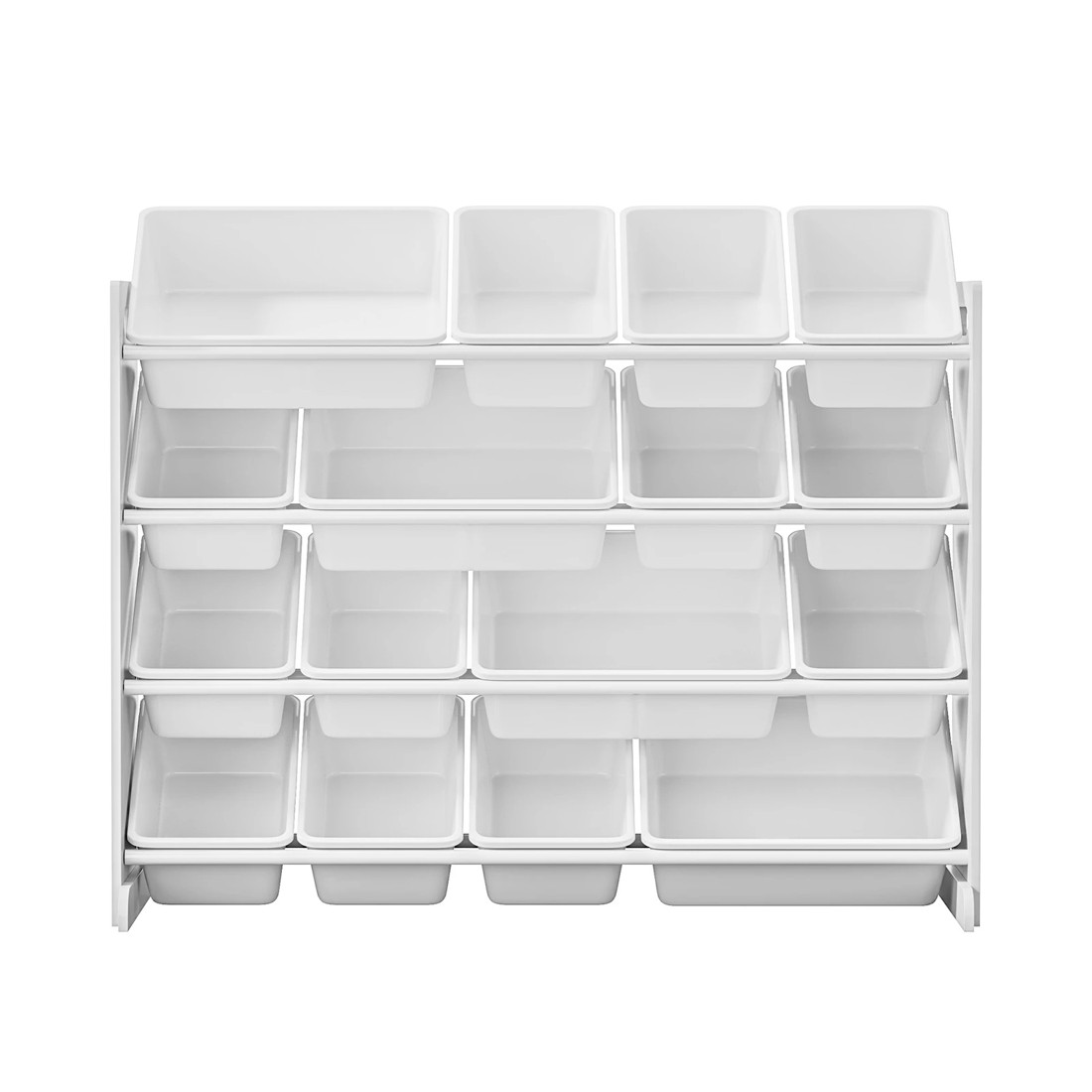 9 Oikiture Kids Toy Box Organiser 16 Bins Display Shelf Removable Drawer - White, 9 of 9