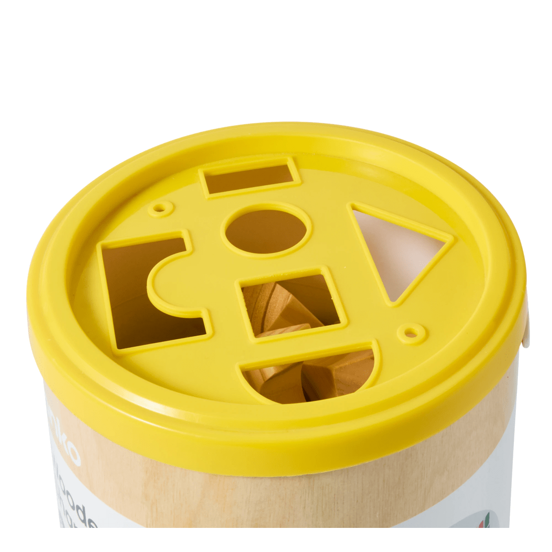 8 Wooden Blocks with Shape Sorting Lid, 8 of 10