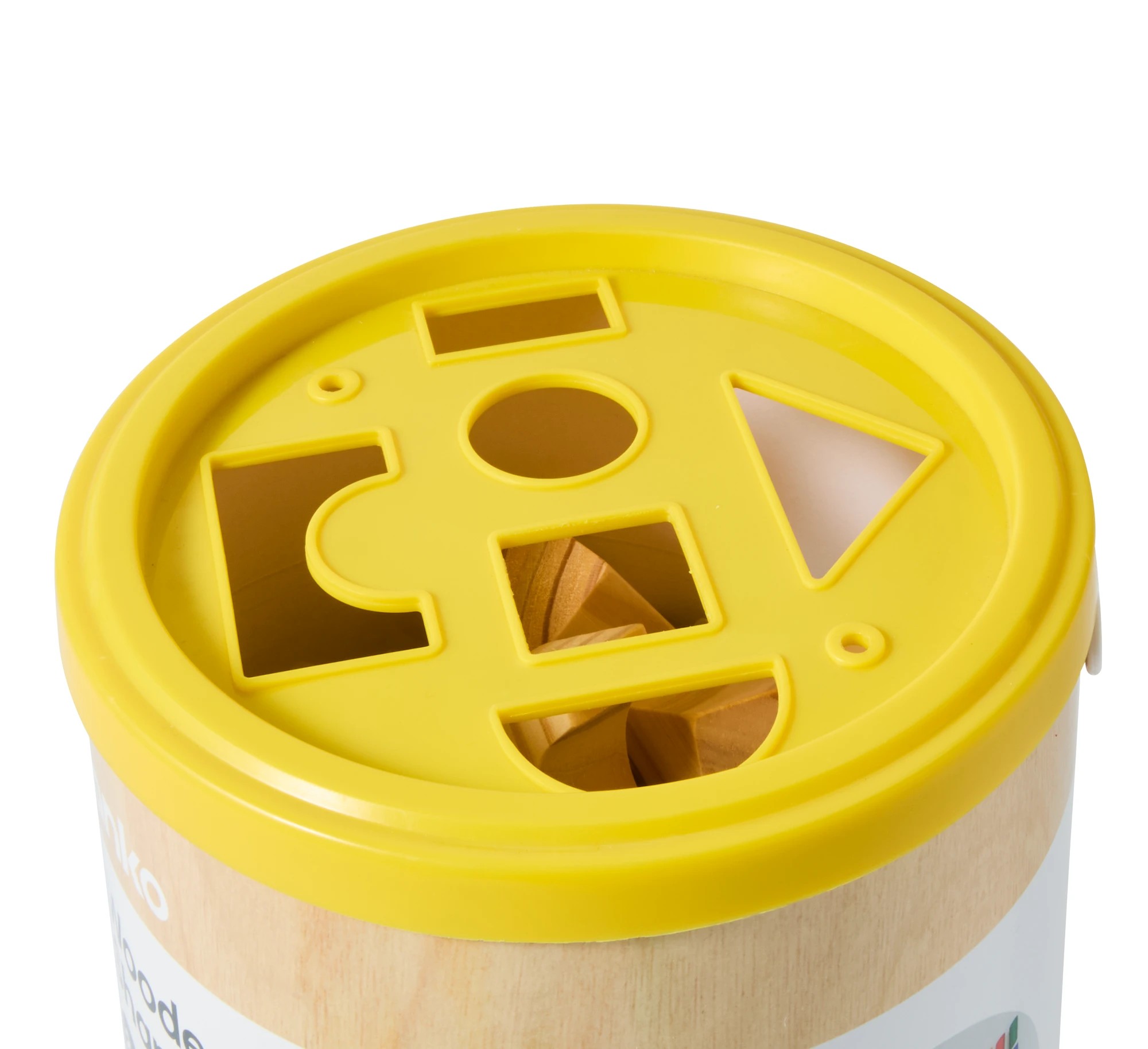 8 Wooden Blocks with Shape Sorting Lid, 8 of 10