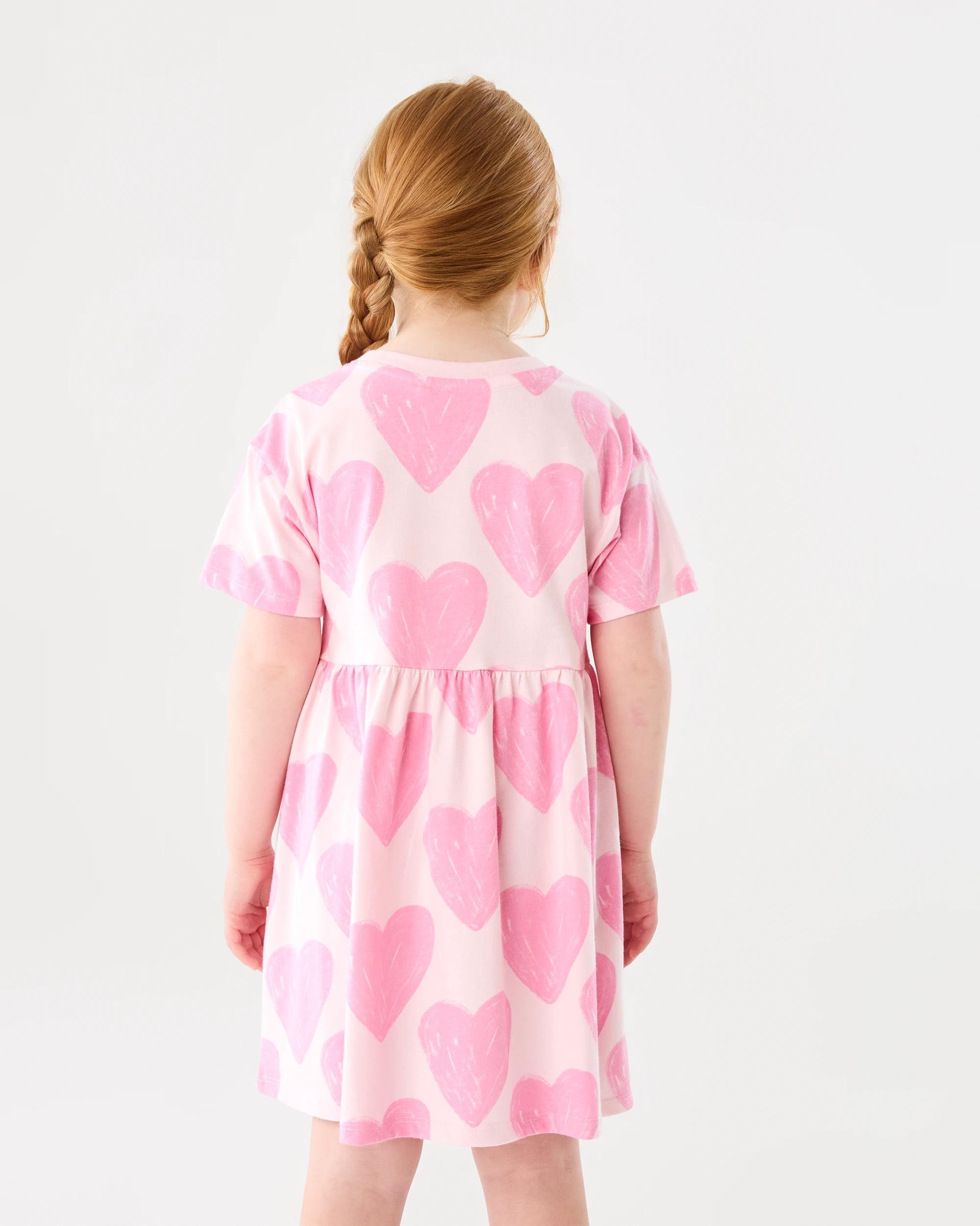 2 Jersey Dress Pnk Hrts, 2 of 7
