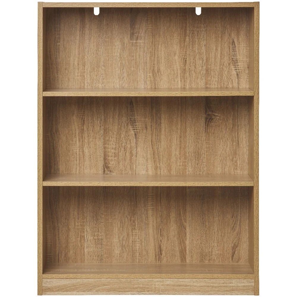 2 Austin 3 Shelf Bookcase Oak Shelves Home Office Storage, 2 of 6