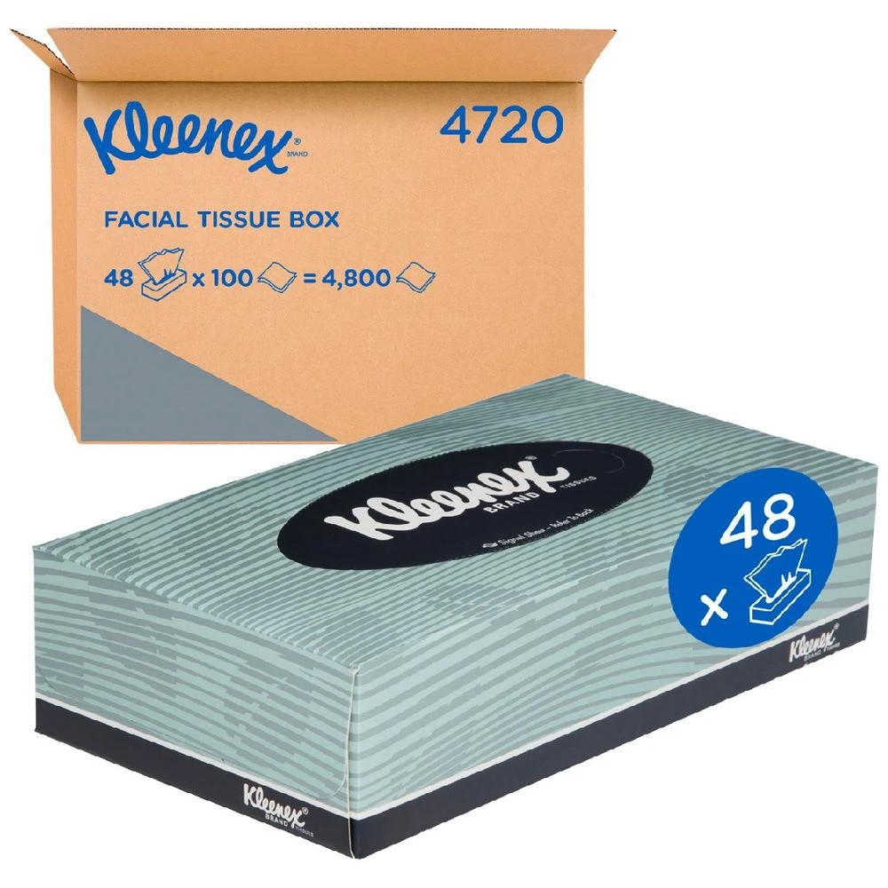 1 Kleenex 2 Ply Facial Tissues 100 Sheet 48 Pack, 1 of 6