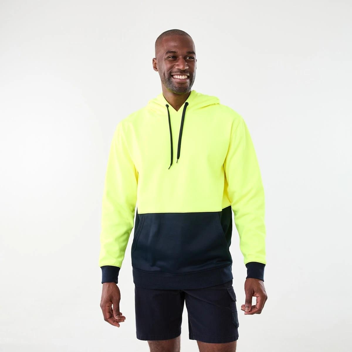 1 Hi-Visibility Pullover Hoodie Yellow, 1 of 6