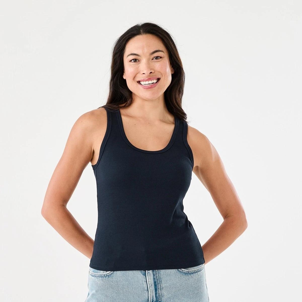 1 Sleeveless Rib Tank SKY CAPTAIN, 1 of 5