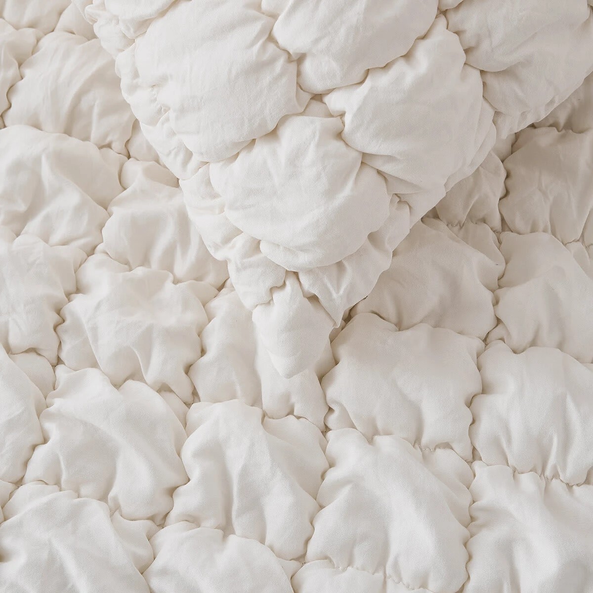 3 Marshmallow Quilt Cover Set - Queen Bed, White, 3 of 6