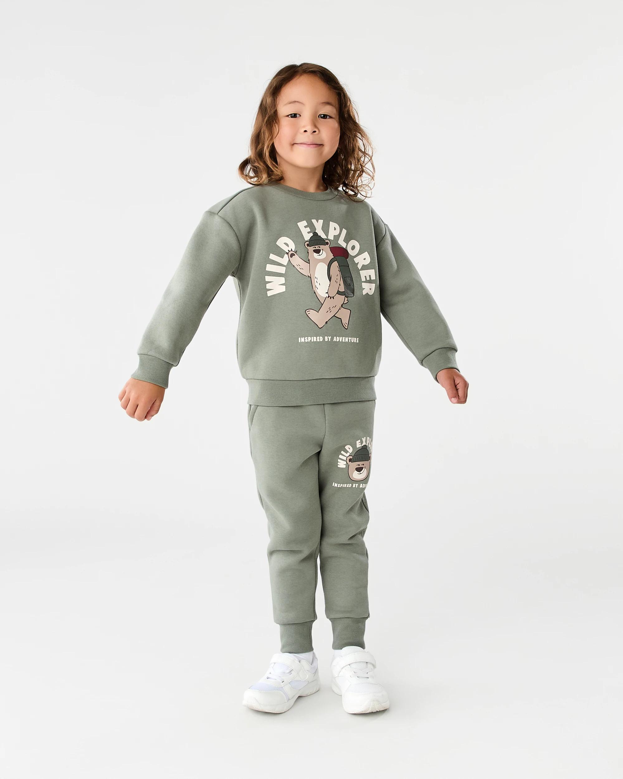 5 Print Trackpants Grn Bear, 5 of 6