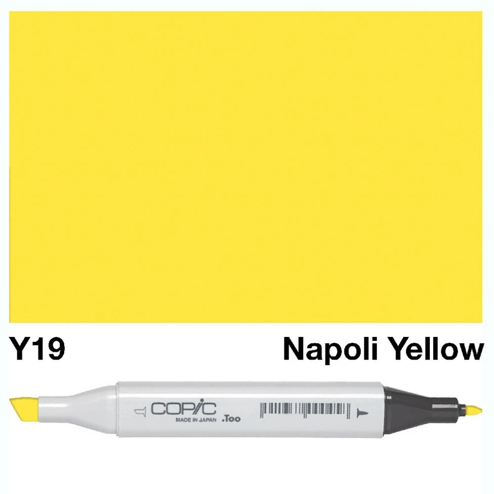 3 Copic Classic Original Dual Nib Marker Y19 Napoli Yellow, 3 of 3