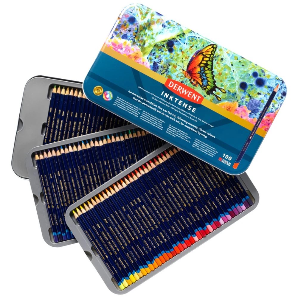 3 Derwent Inktense Pencils 100 Pack, 3 of 5
