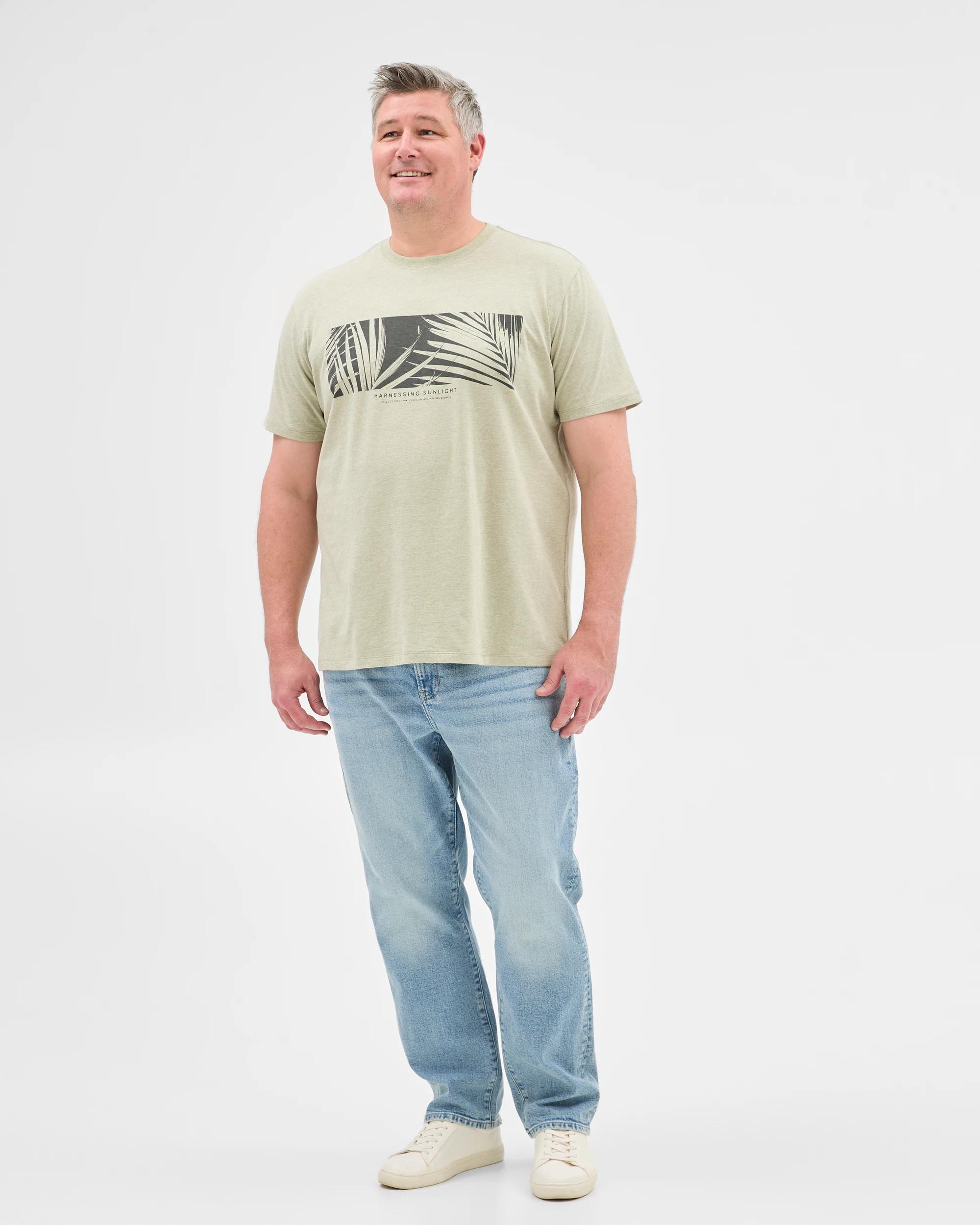 5 Target Plus Size Australian Cotton Rich T-shirt SEA GRASS, 5 of 5