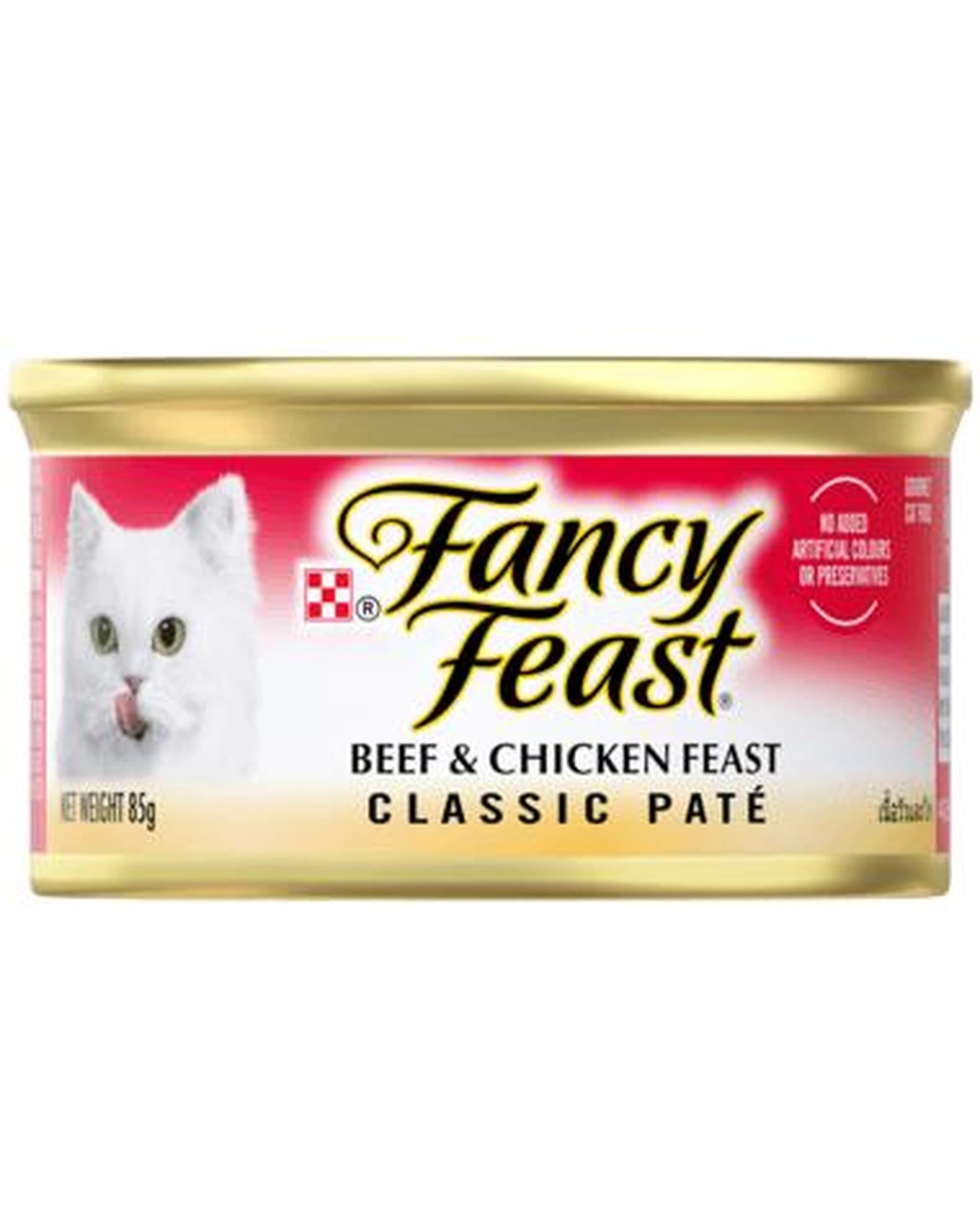 1 Fancy Feast Adult Classic Pate Wet Cat Food Beef & Chicken Feast 24 x 85g, 1 of 6