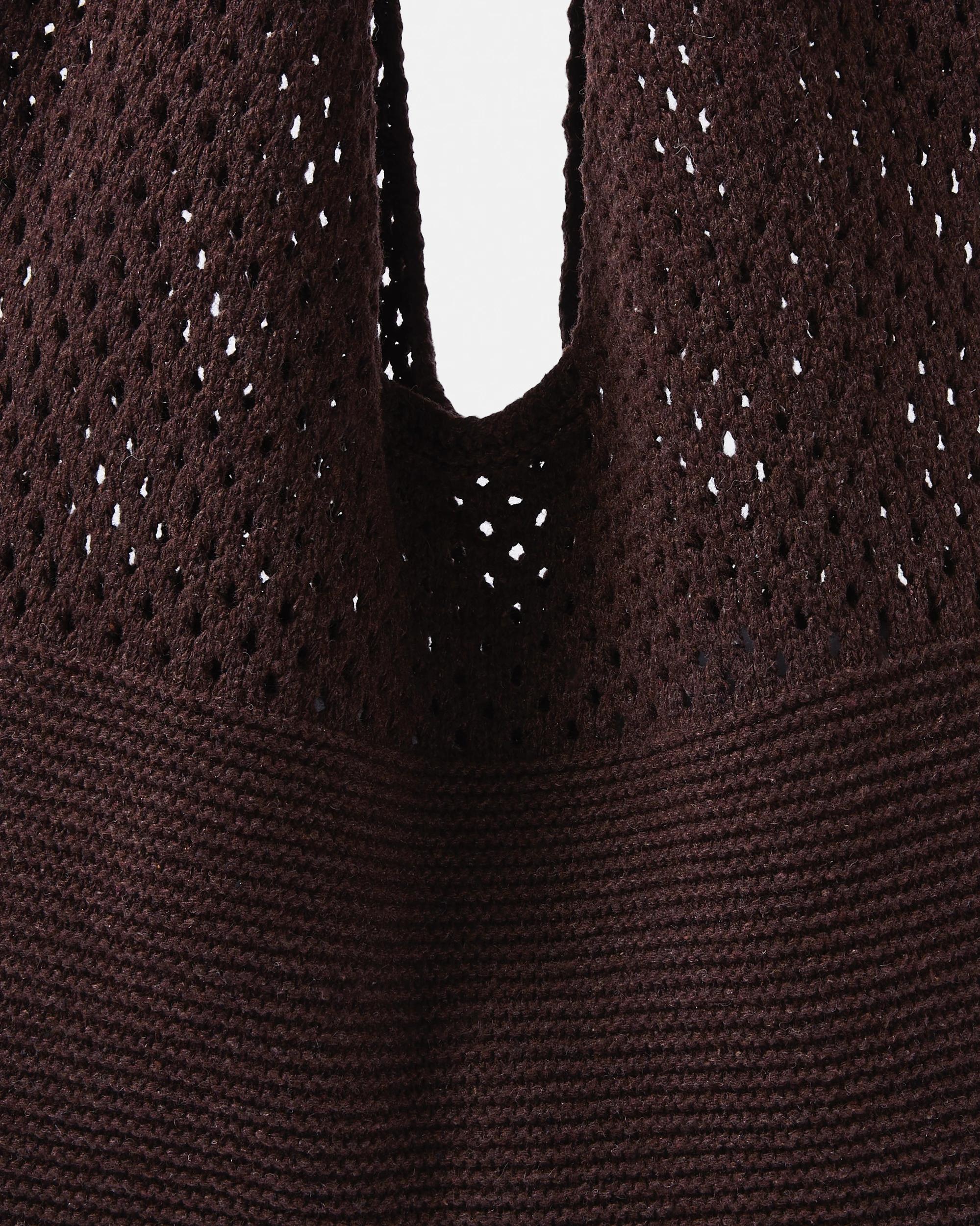 3 Crochet Shoulder Bag Melt Brown, 3 of 4