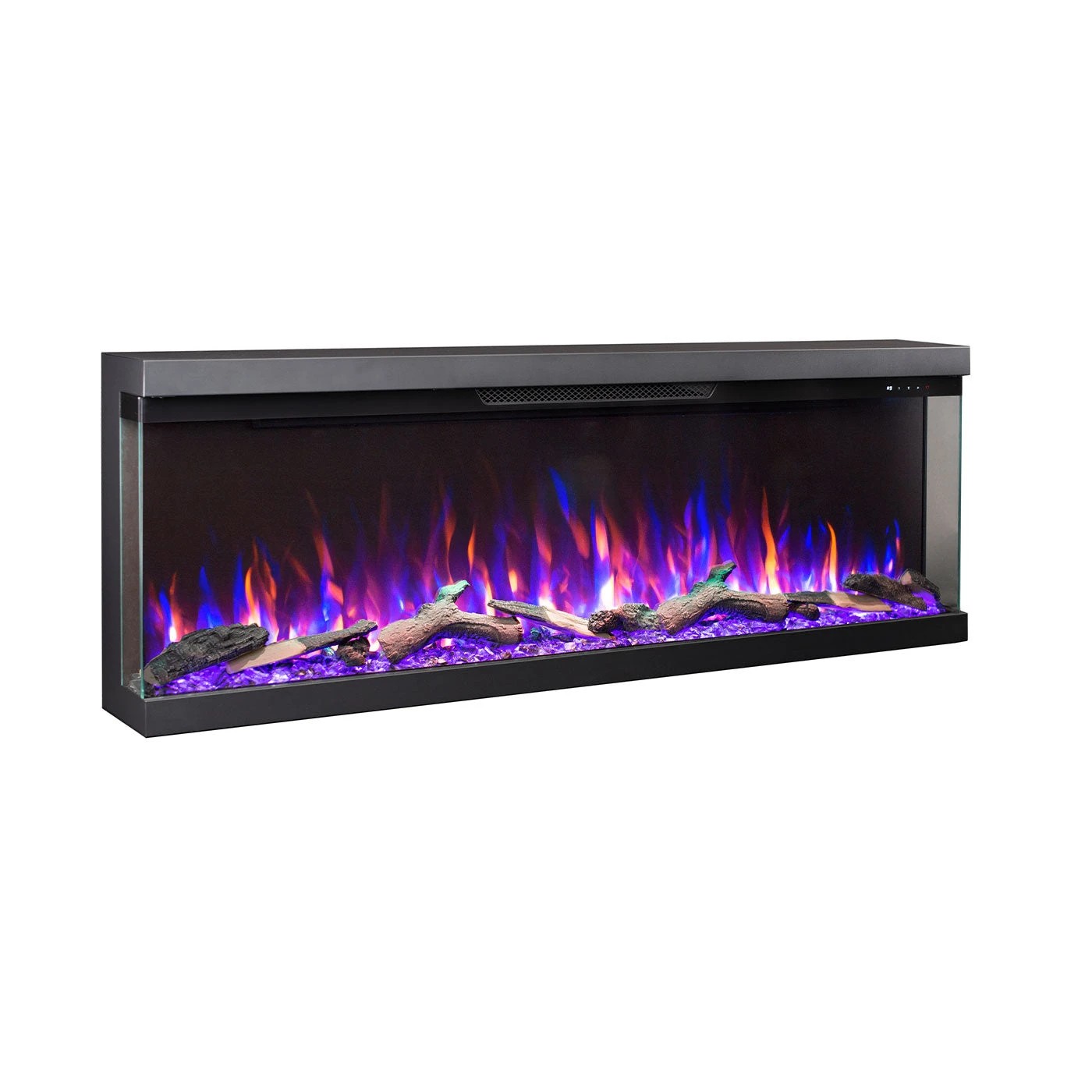 5 Moda Living Aspen 60 inch 3-Sided Electric Fireplace - Black, 5 of 7