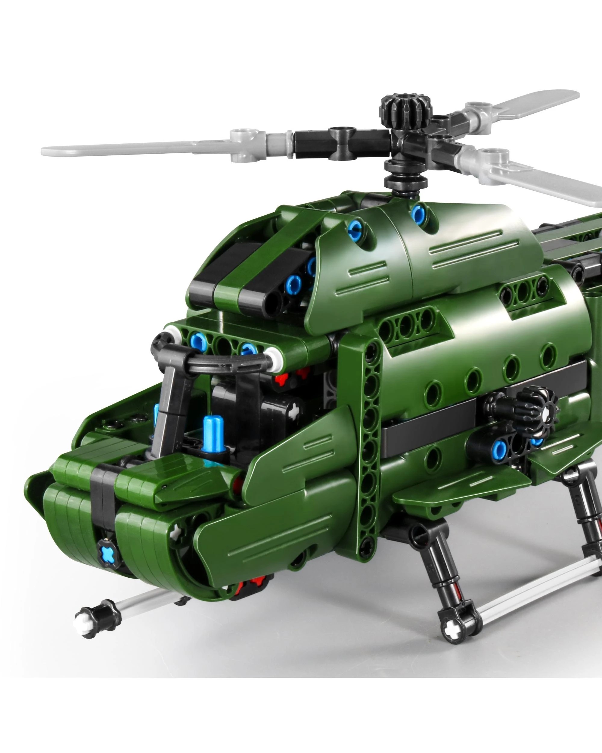 6 iM.Master Mechanical Master Military Helicopter 2-in-1 393 Piece Model Kit - 6809 - Green, 6 of 9