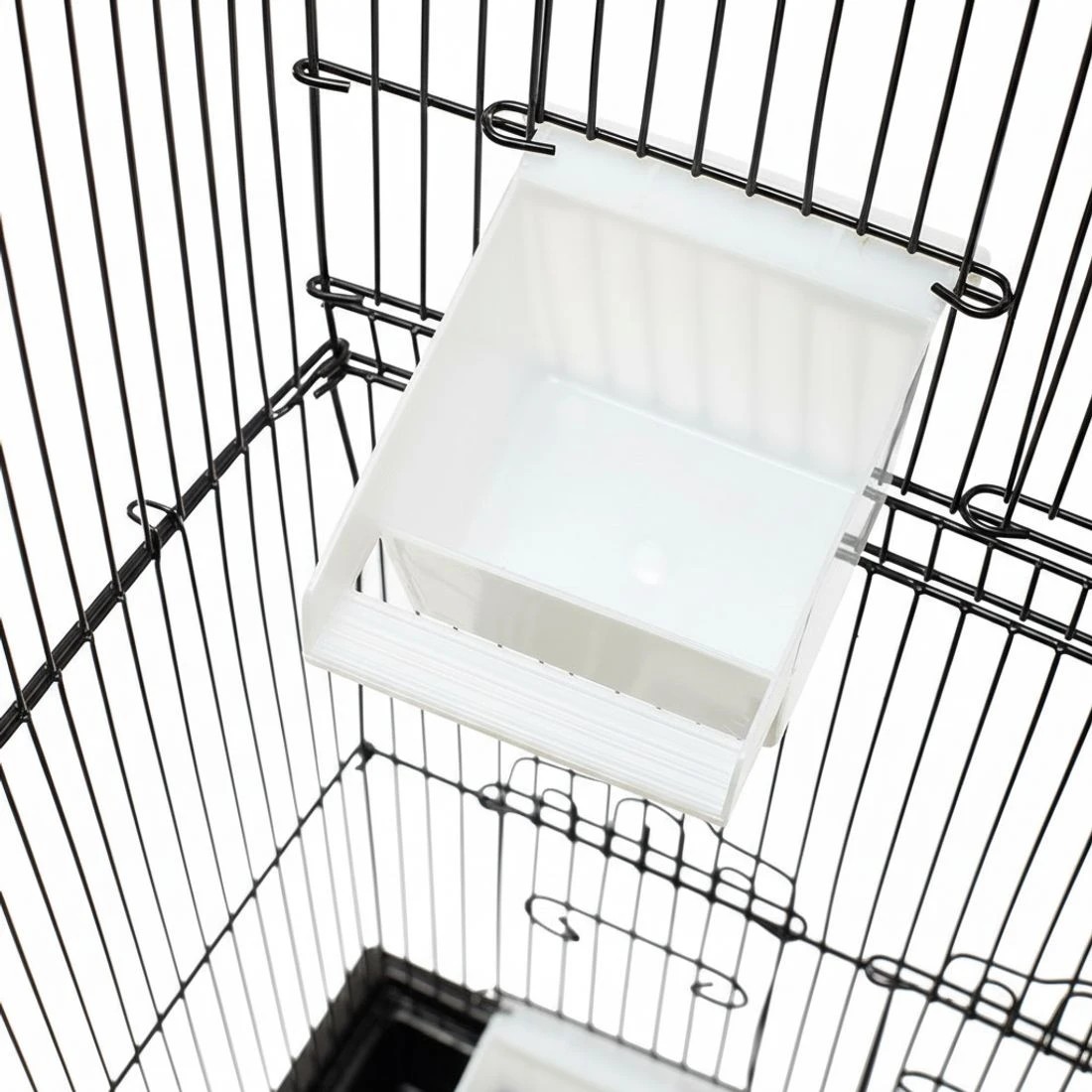 7 i.Pet Bird Cage 88cm Large Aviary - Black, 7 of 8
