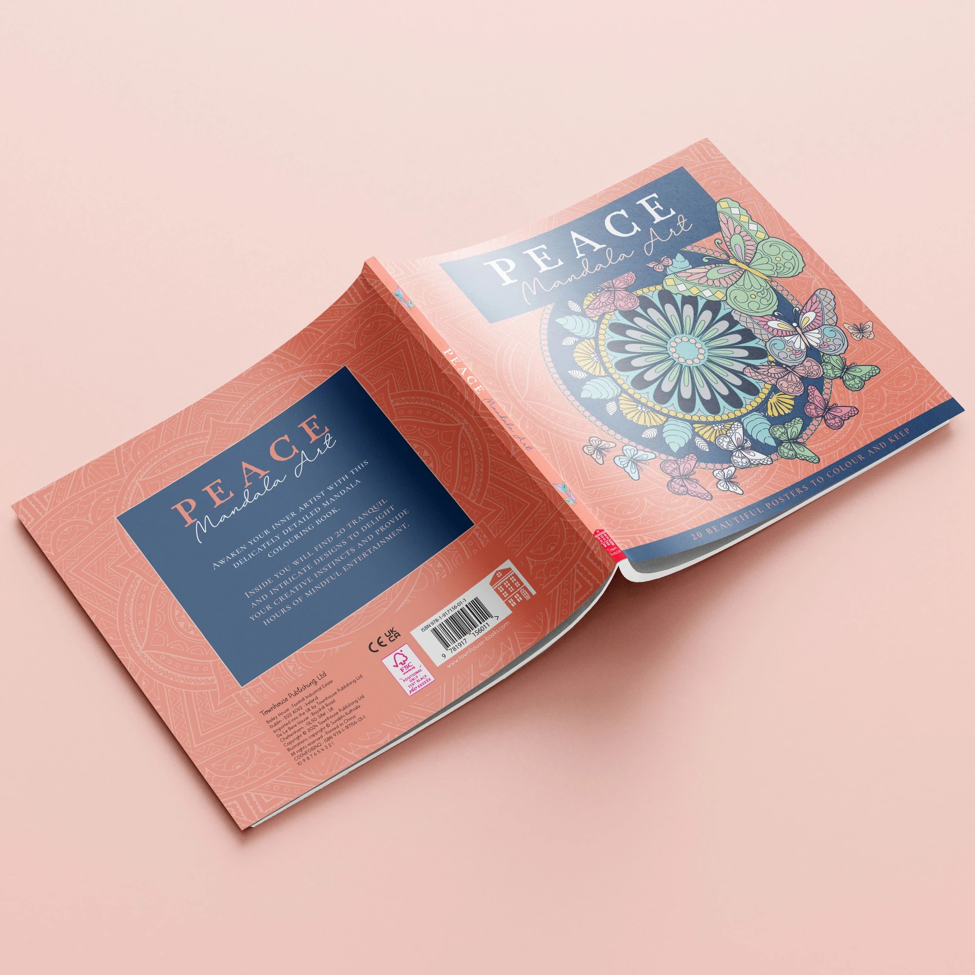 3 Peace: Mandala Poster Art Colouring Book, 3 of 5