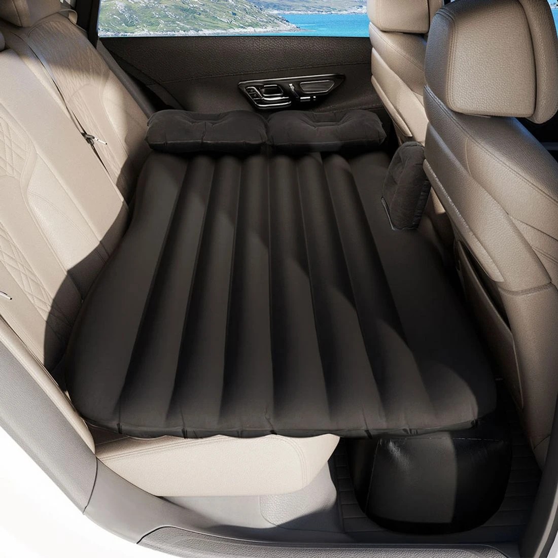 6 Weisshorn Car Mattress Inflatable SUV Back Seat Camping Bed - Single Bed - Black, 6 of 6