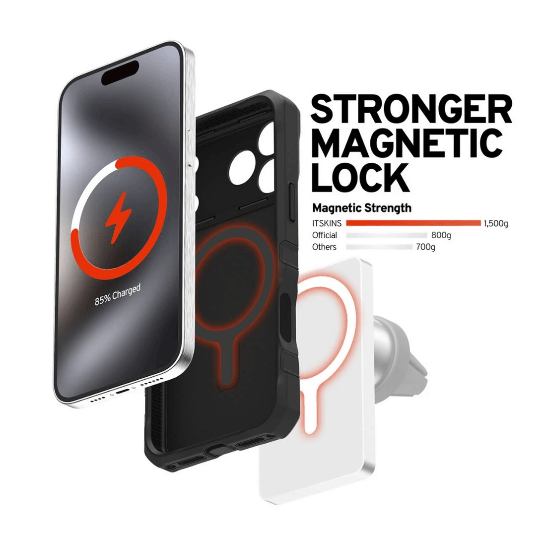 5 Itskins Supreme R Case iPhone 17 Pro Black, 5 of 5