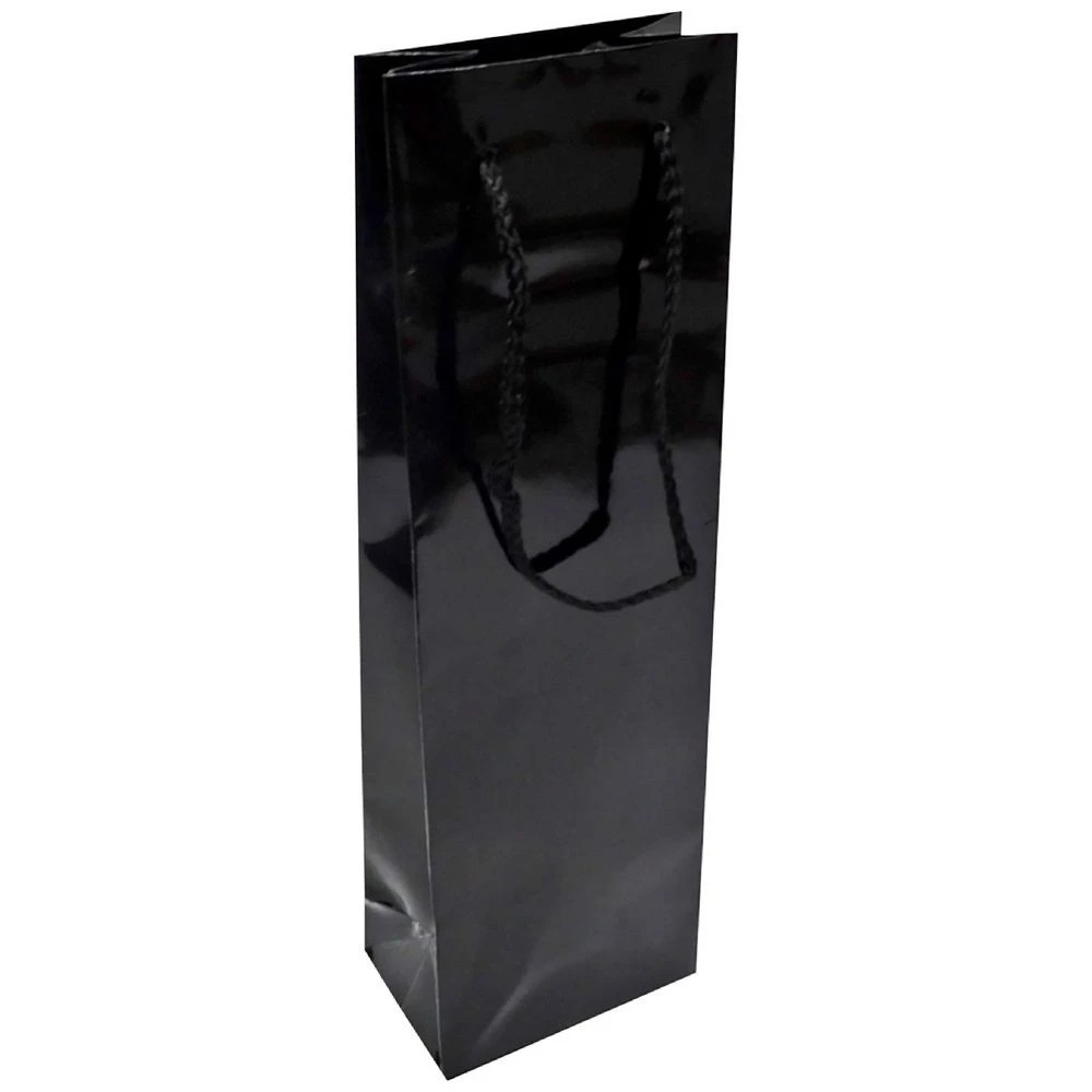 1 Gift Packaging Bottle Bag Black, 1 of 1