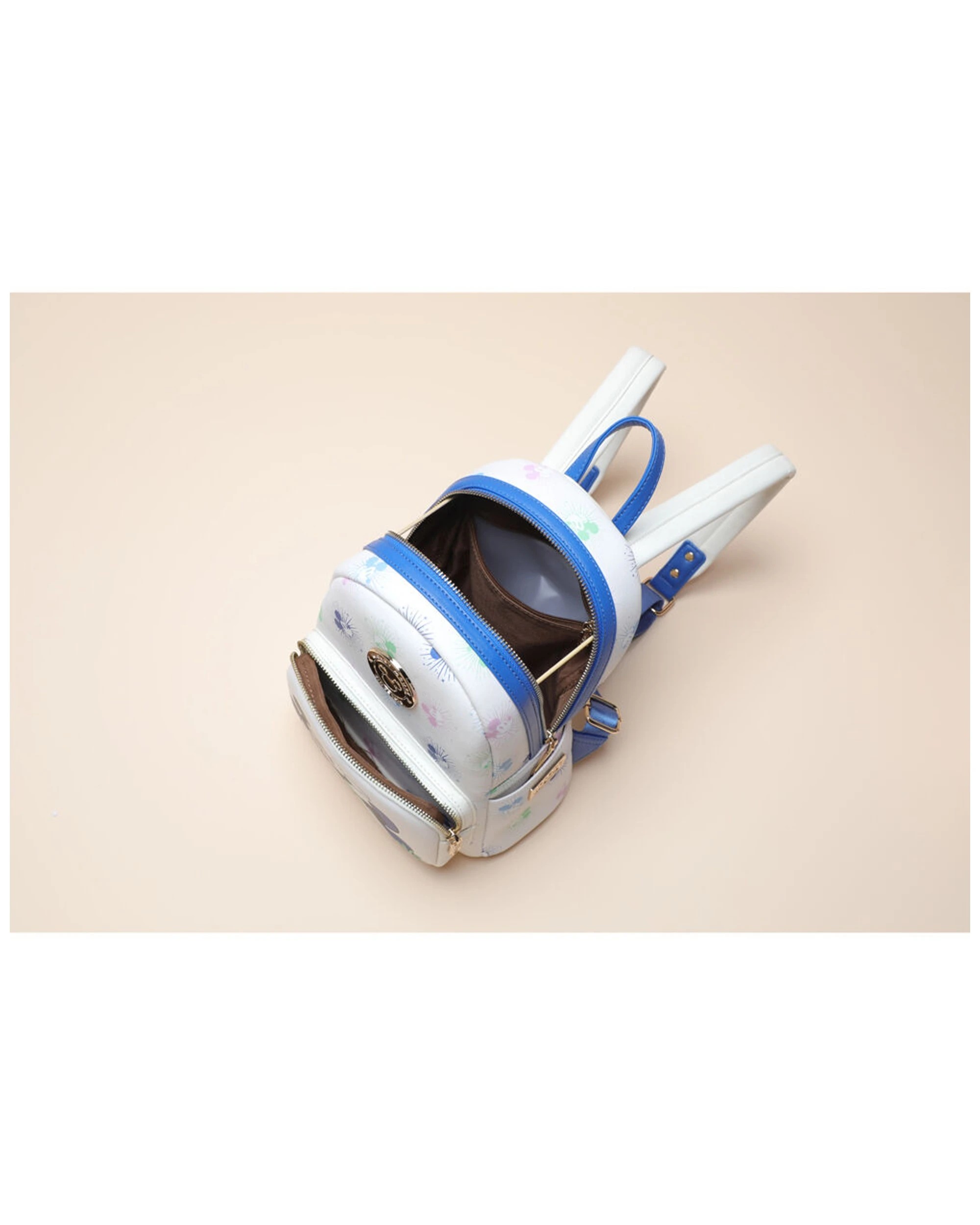 6 Disney Mickey Deluxe PU Leather Kids Travel Backpack 29x29cm Polyester - Multi, 6 of 7