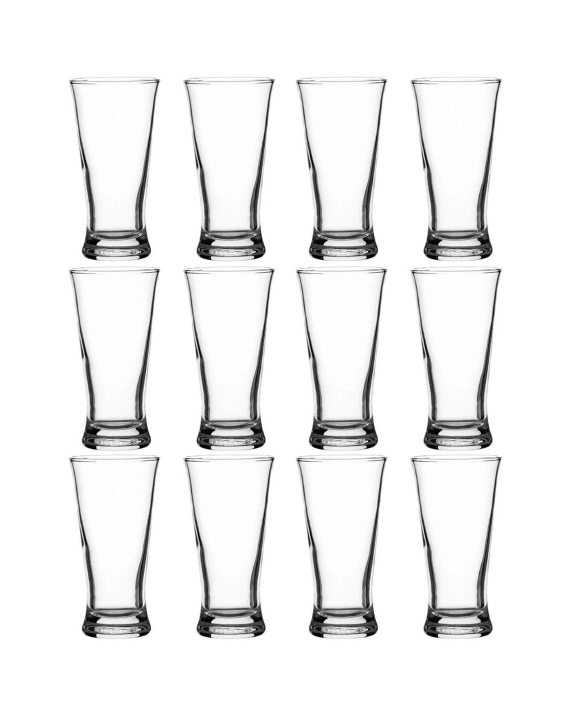 1 Crown Pilsner Beer Glasses 200ml  Set of 12 - Clear, 1 of 3