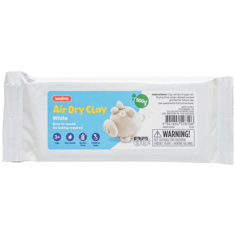 1 Kadink Air Dry Clay 500g White, 1 of 7