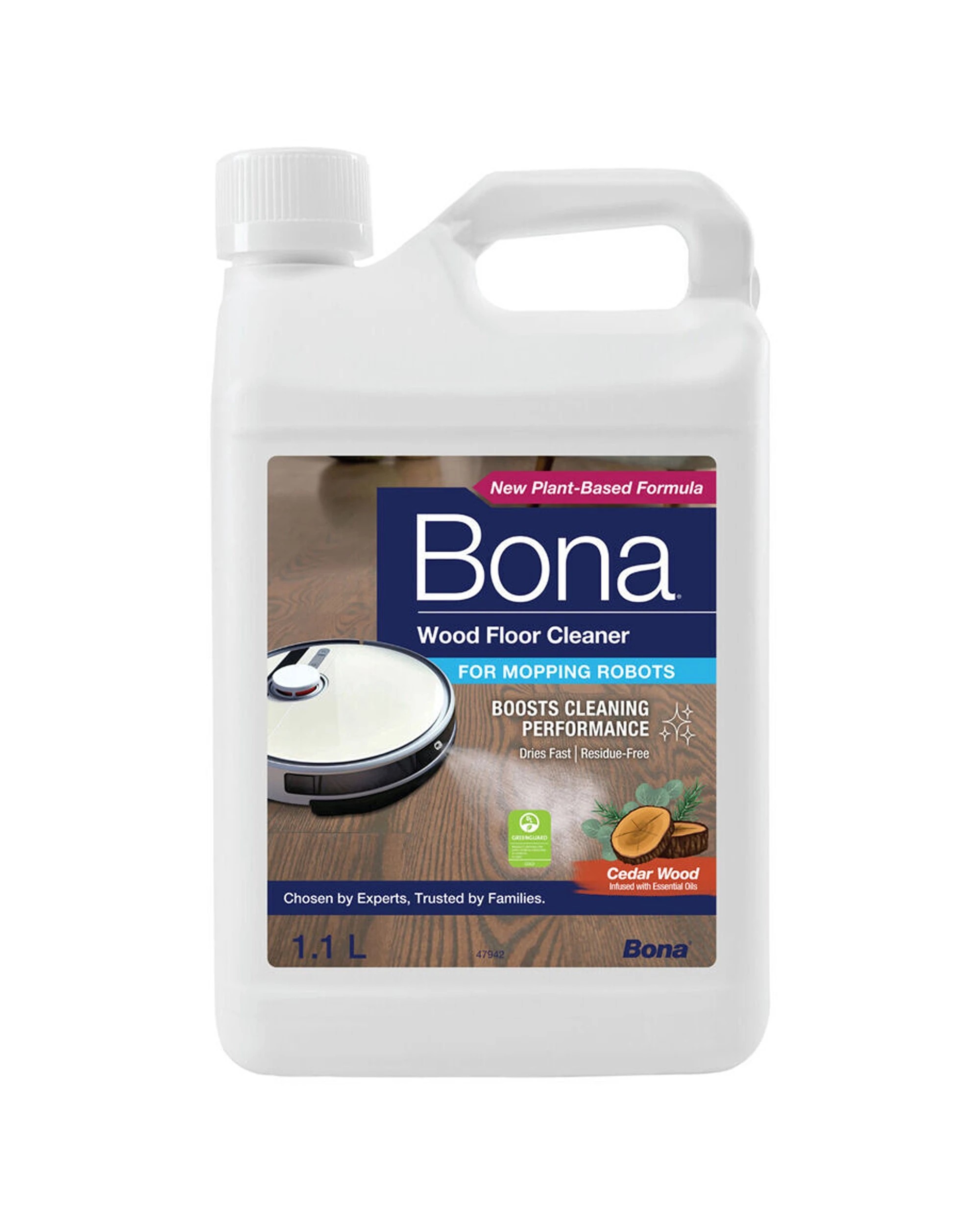 2 Bona Wood Floor Cleaner Concentrate 2 x 1.1L For Mopping Robots Hardwood - Multi, 2 of 3