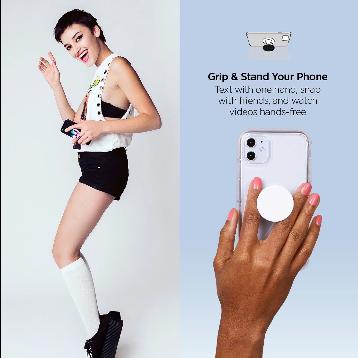 6 PopSockets PopGrip Swappable Phone Holder and Stand - Rose Gold, Lutz Marble, 6 of 8