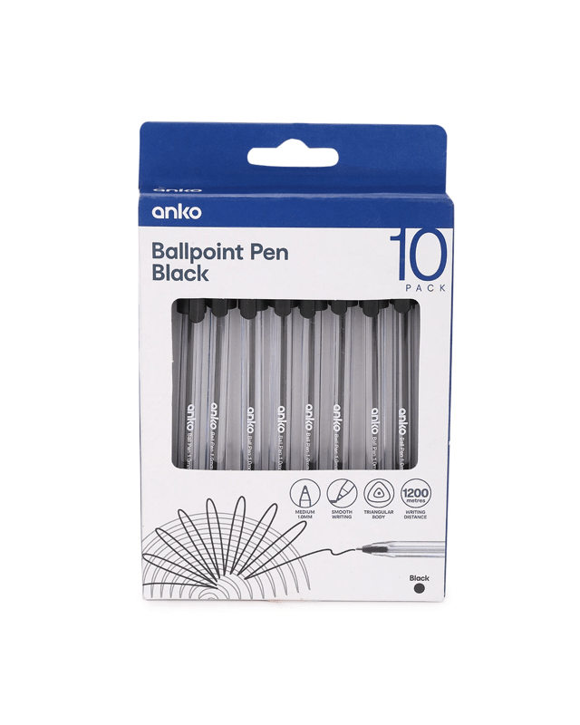 10 Pack Ballpoint Pens - B