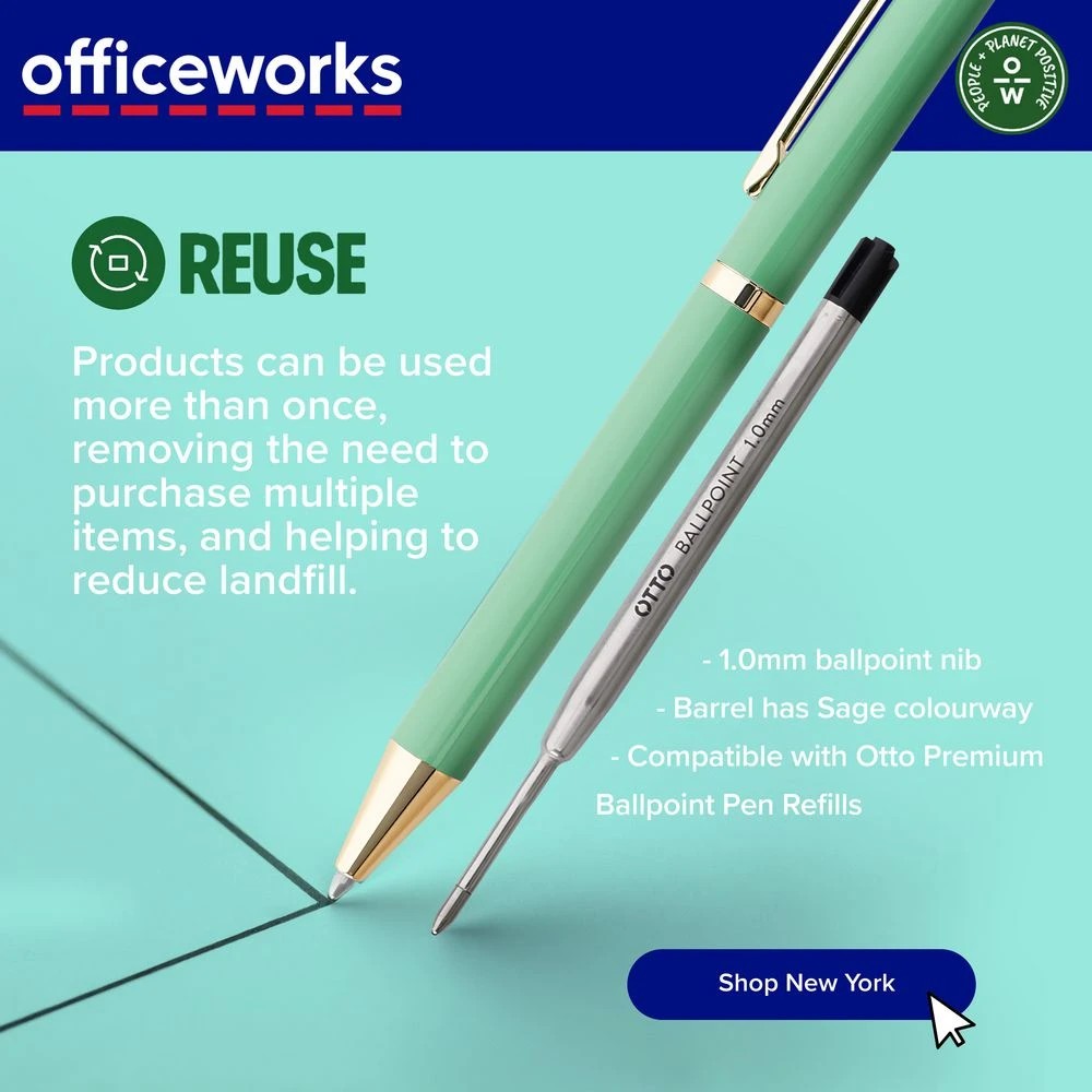 7 Otto Premium New York Ballpoint Pen 1mm Sage, 7 of 7