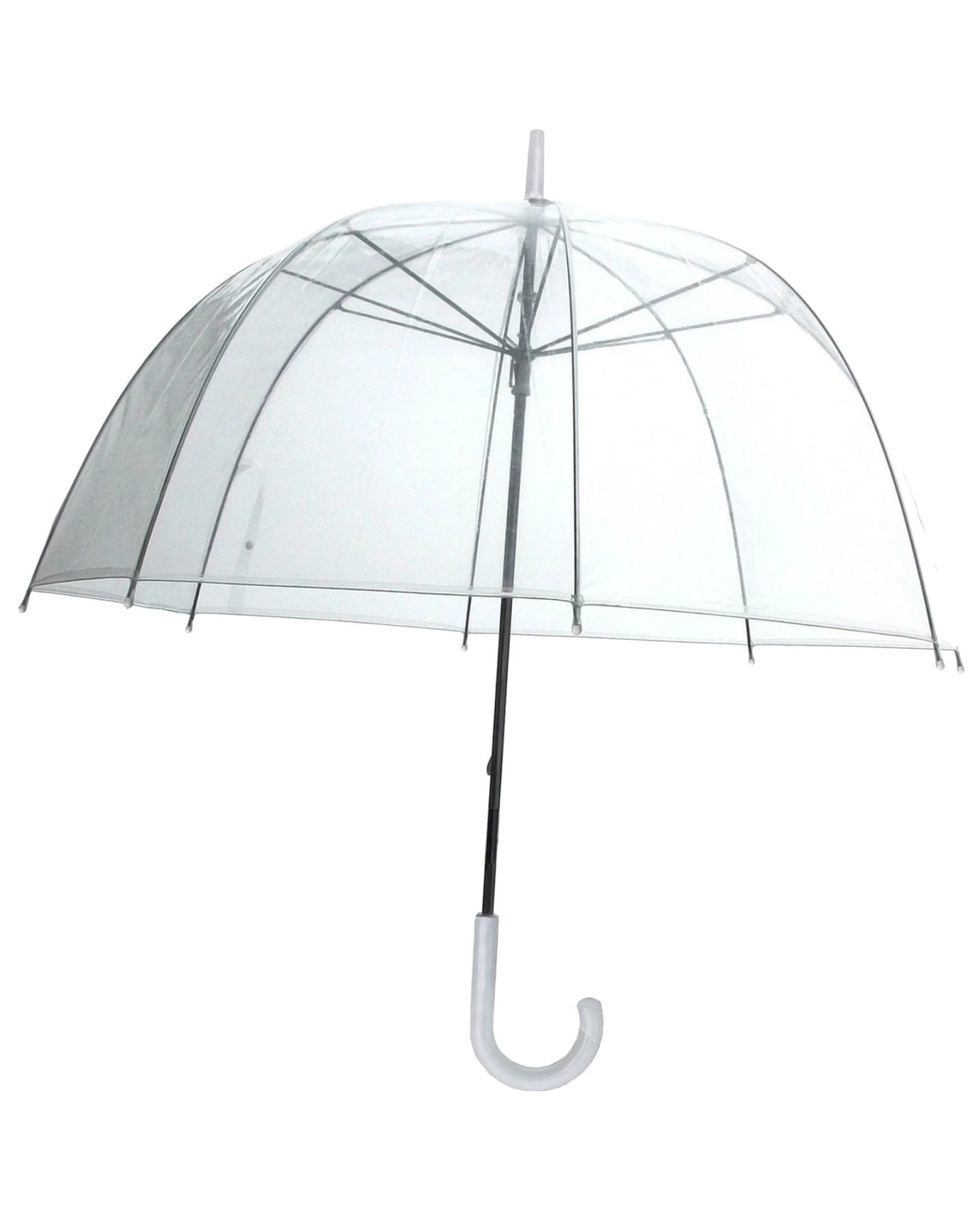 1 BR Home BR Outdoor Birdcage Clear Dome Umbrella Wedding Rain Transparent Parasol, 1 of 3