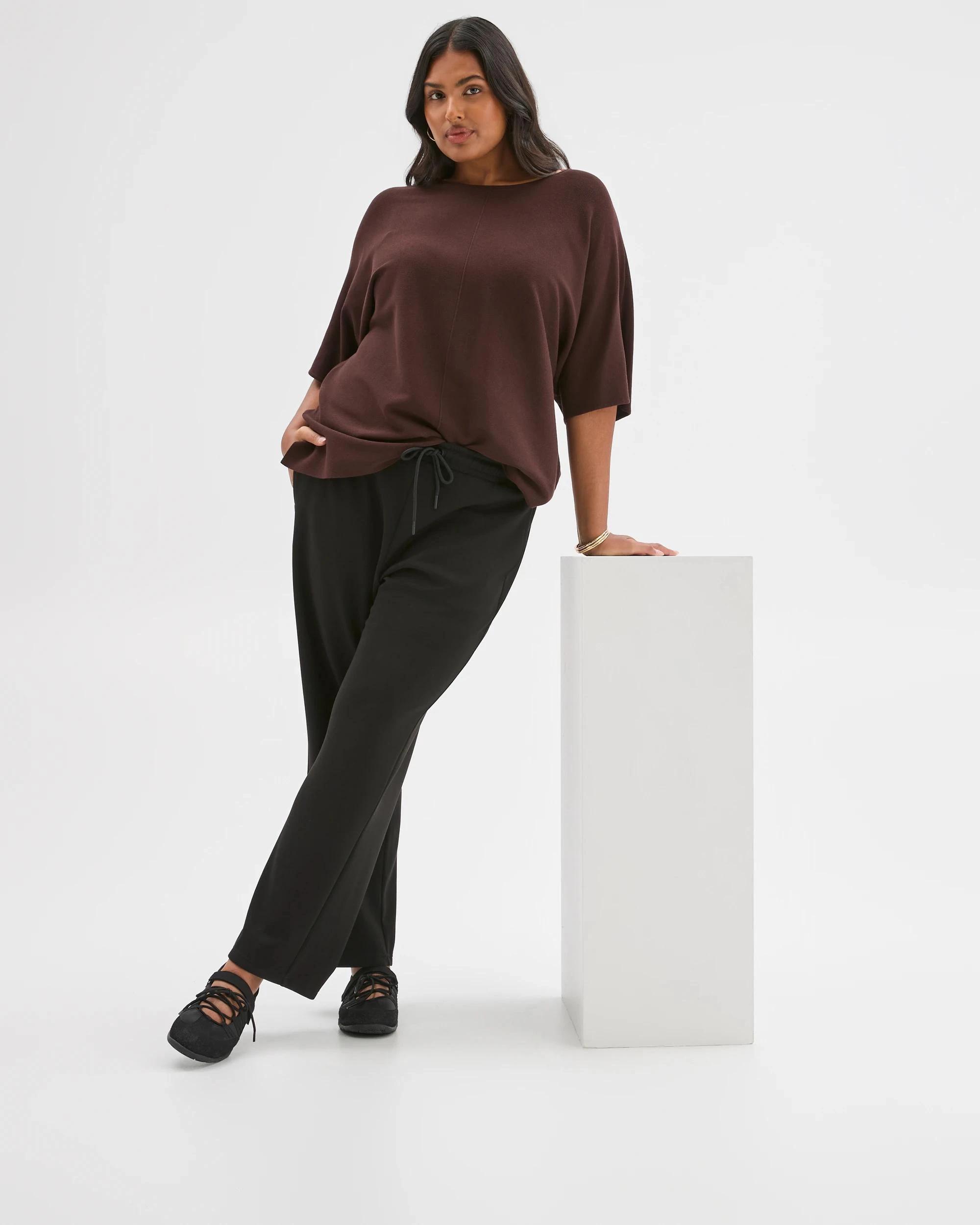 6 Target Curve Plus Size Active Studio Lounge Pants BLACK, 6 of 6