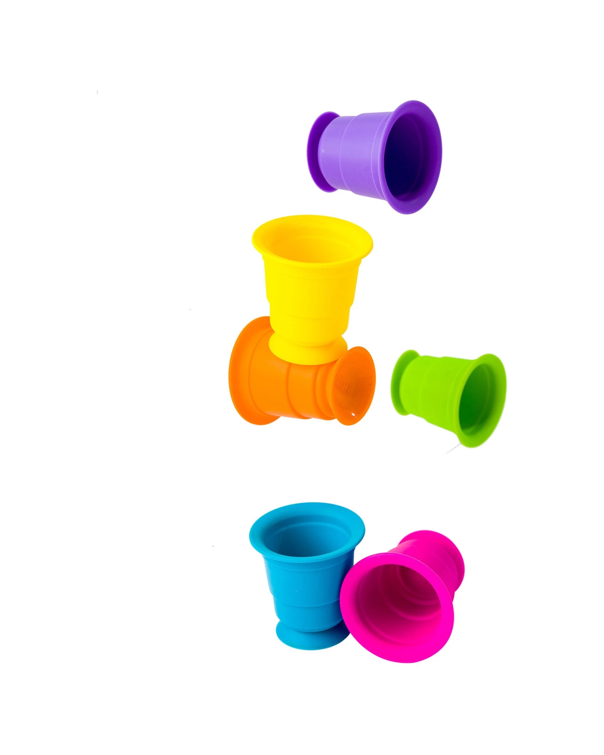 4 Fat Brain Toy Co Suction Kupz Set Of 6 Silicone Cups For Sensory Play - Multi, 4 of 8