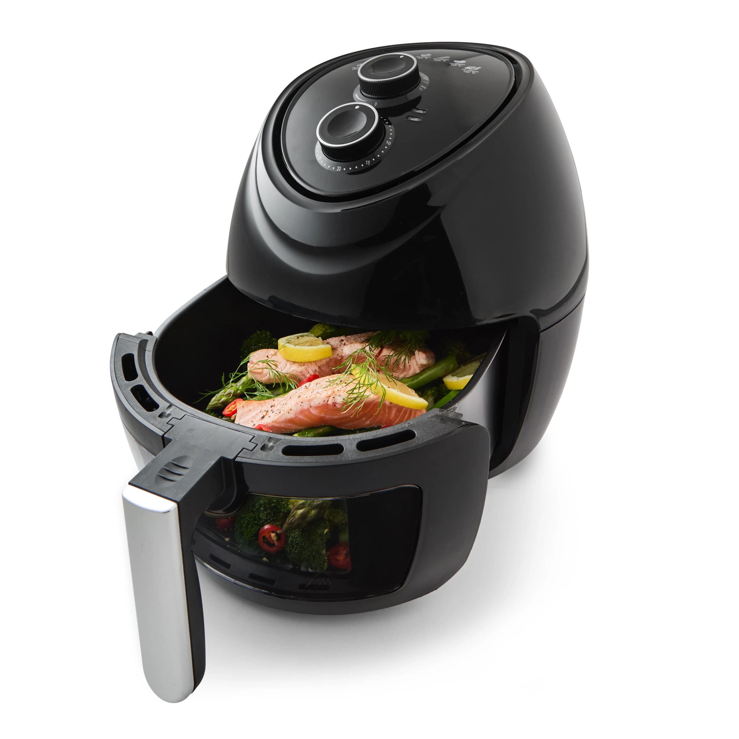 1 7L Window Air Fryer -  Black, 1 of 8