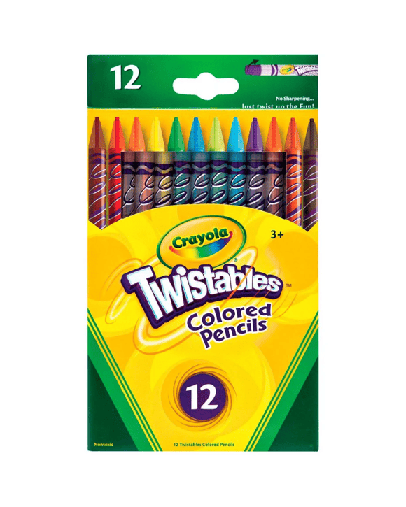 Crayola Twistable Coloured Pencils 12 Pack